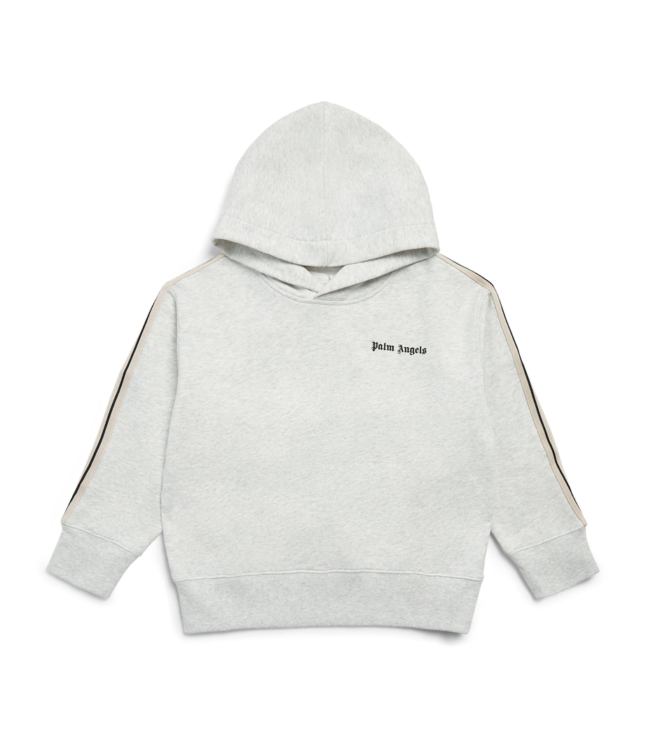 Palm Angels Kids Cotton Logo Hoodie (4-12+ Years) Gri Mel/mel Gry Image 1