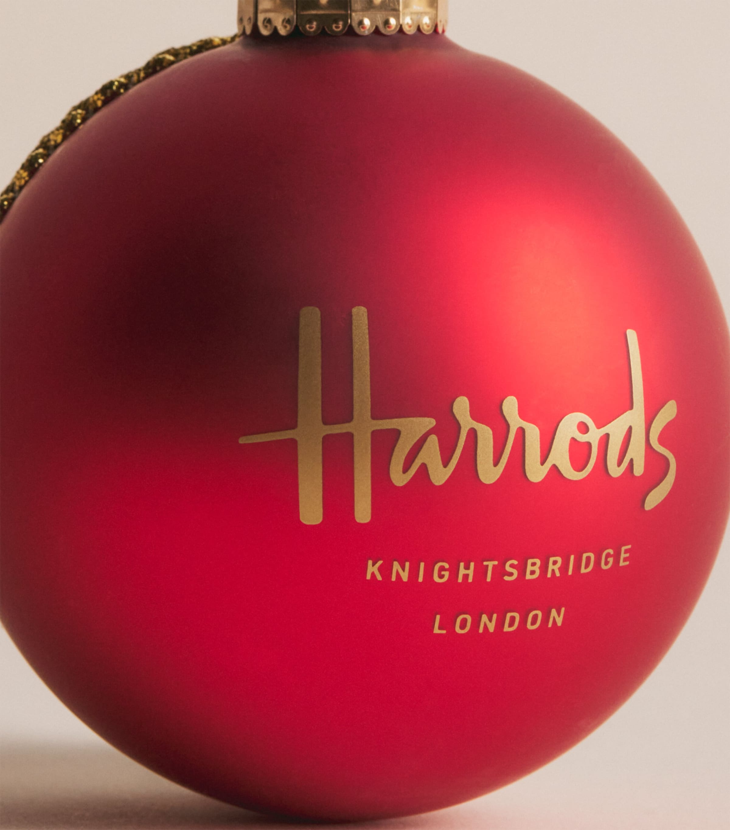 Harrods Harrods Bear Bauble Red Image 2