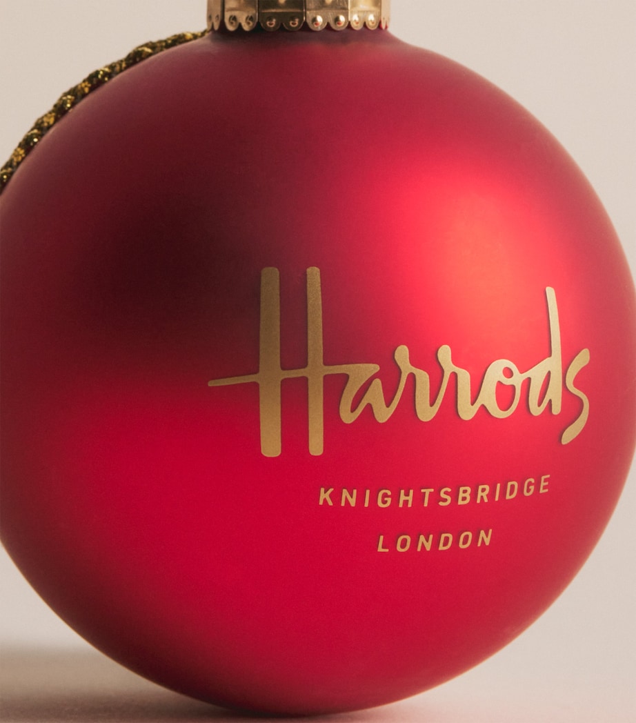 Harrods Harrods Bear Bauble Red Image 2
