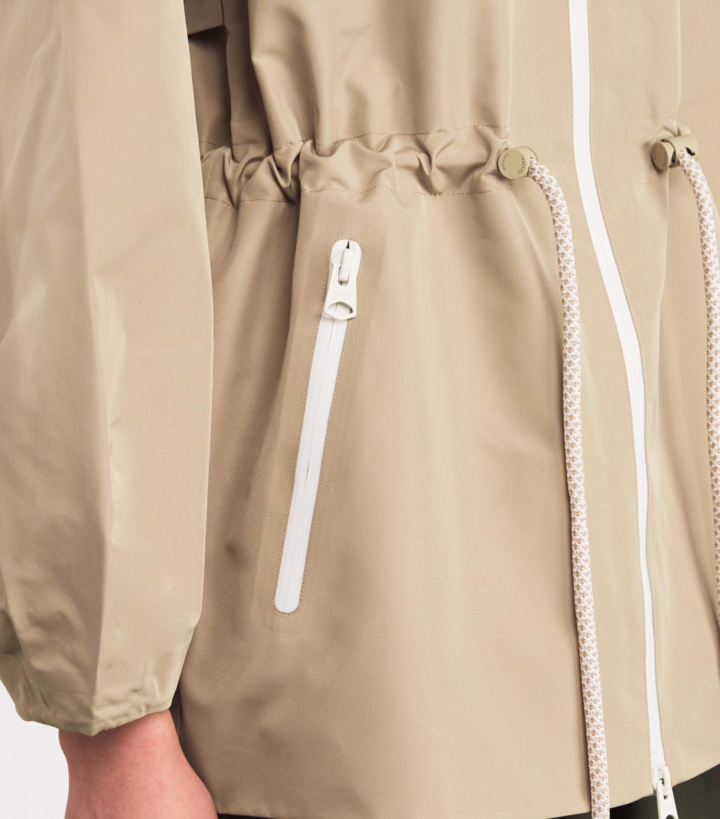 Kalea-Z Rain Jacket LIGHT CAMEL-CREAM Image 6