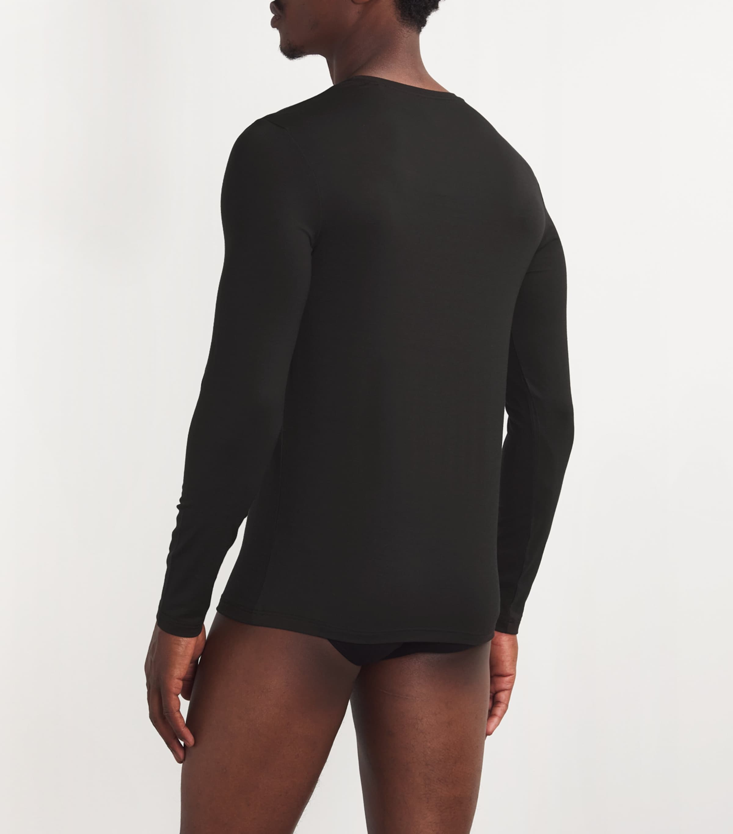 Wool-Blend Daily ClimaWool Shirt 3000/BLACK Image 3