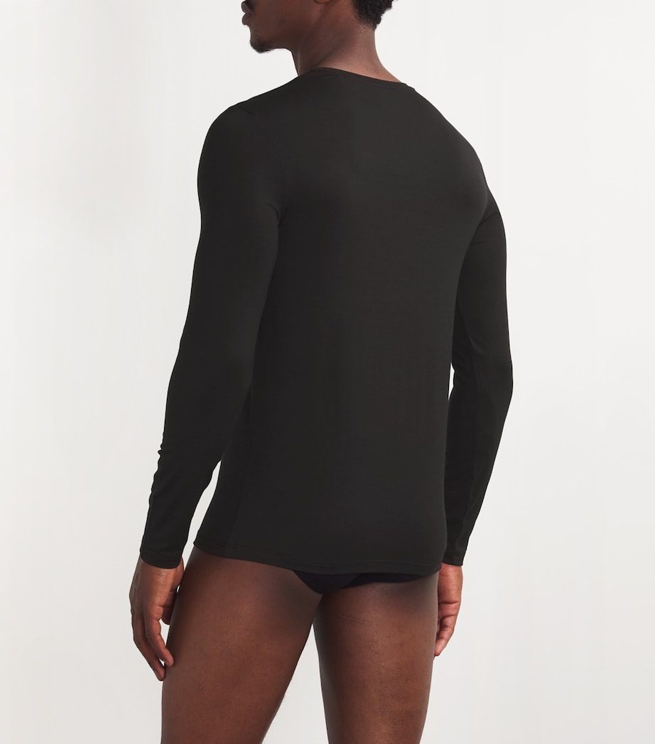 Wool-Blend Daily ClimaWool Shirt 3000/BLACK Image 3