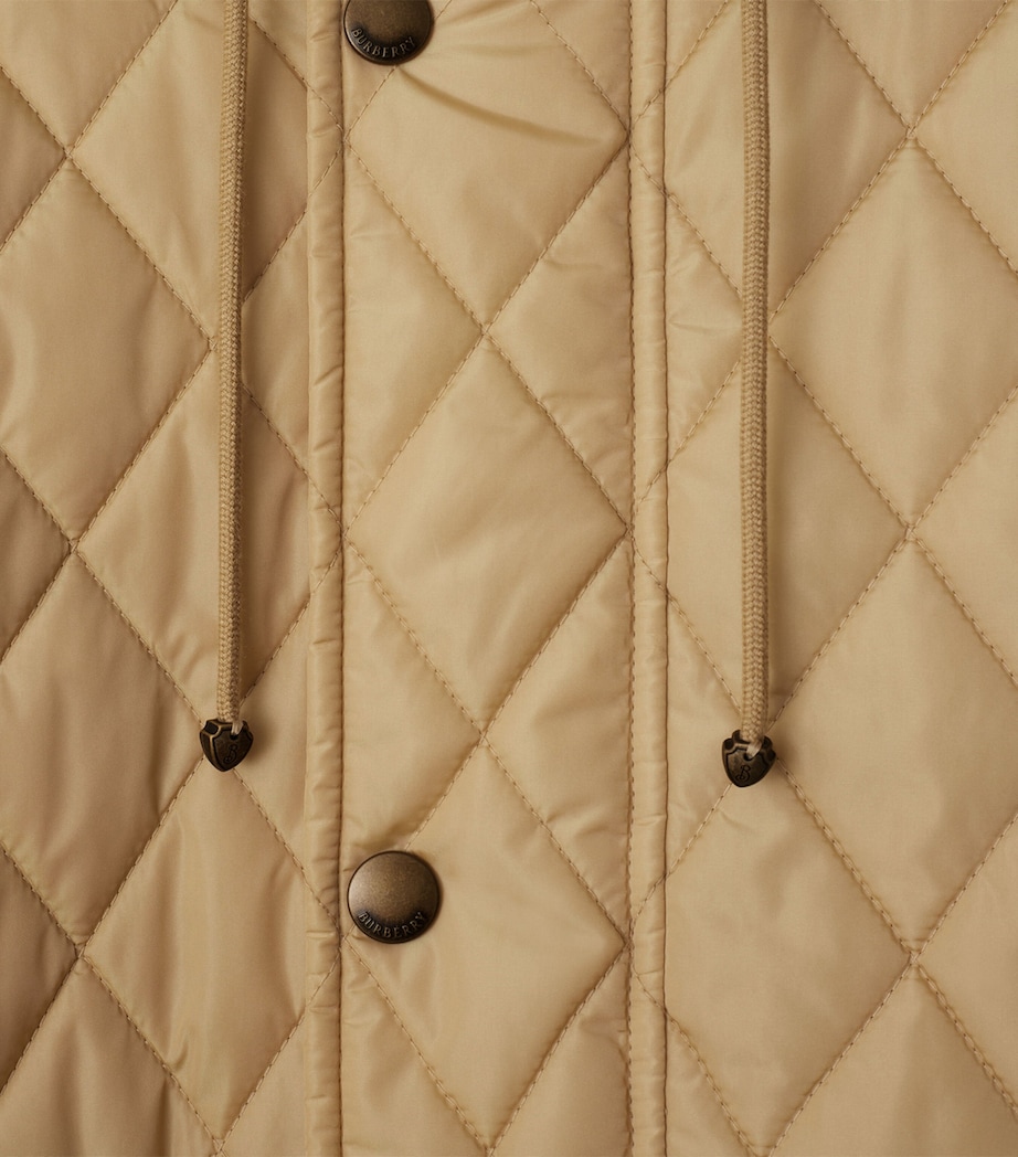 Water-Resistant Quilted Parka FLAX Image 6