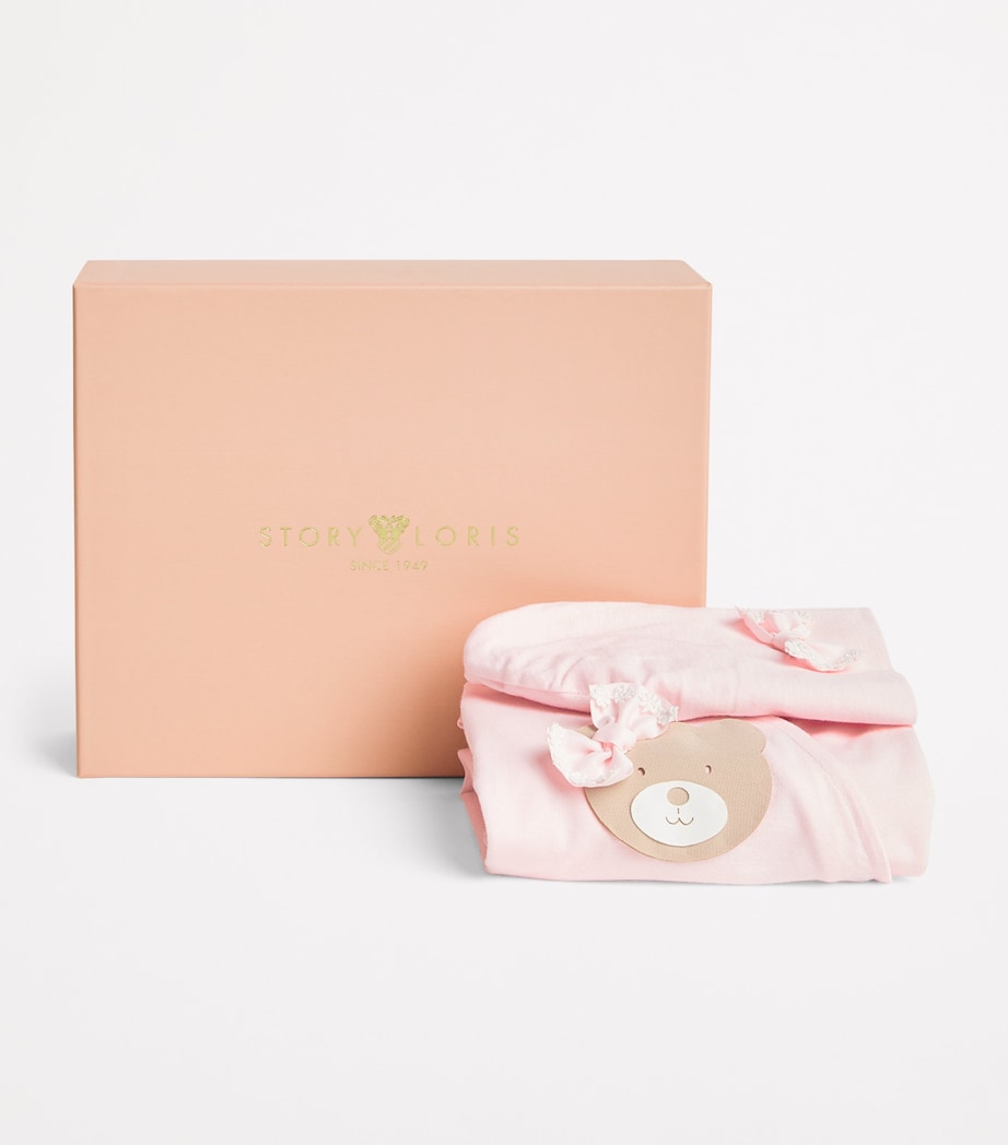 Cotton Bear All-In-One and Hat Gift Set (3-9 Months) YXJ BABY PINK Image 3
