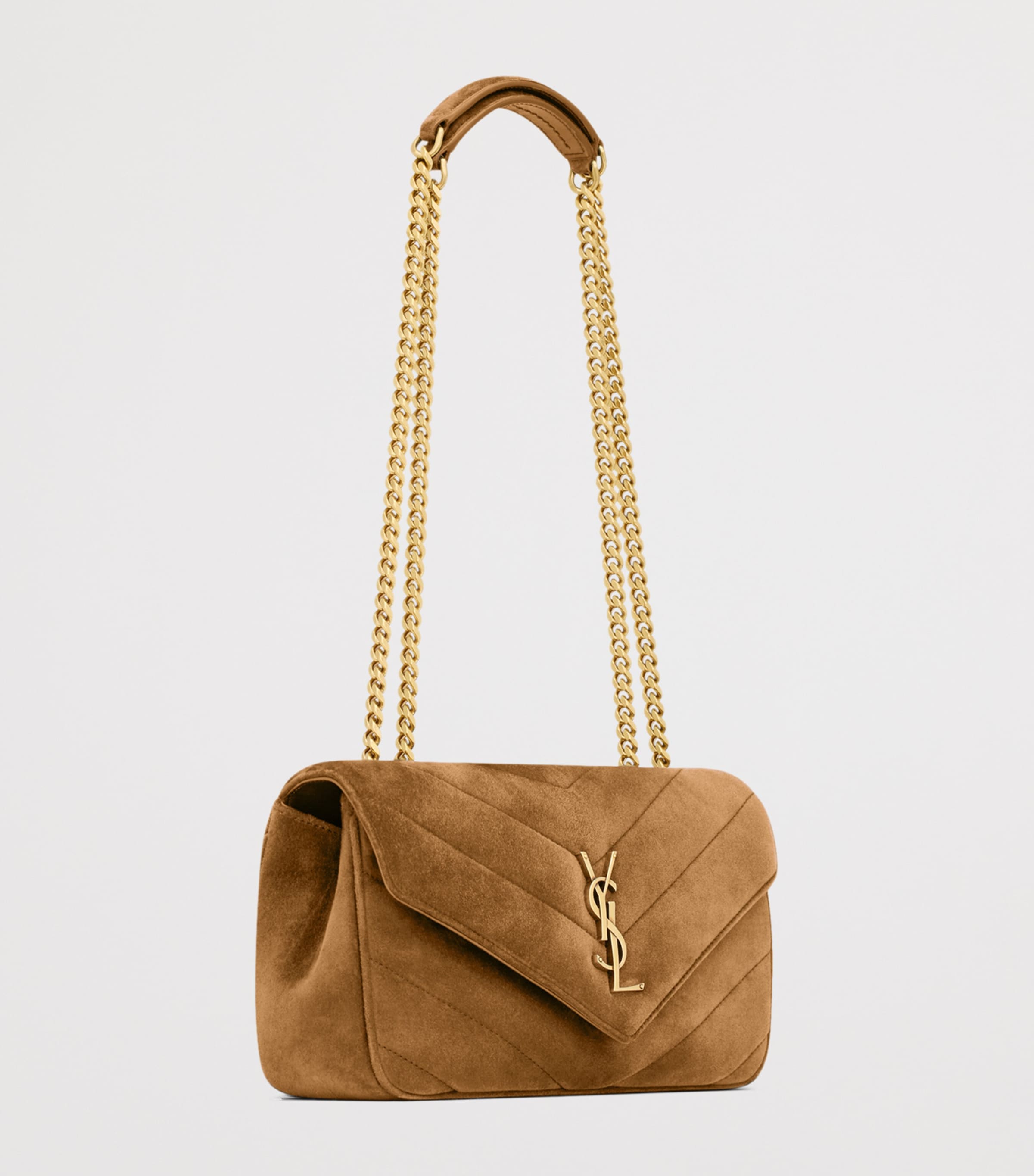 Saint Laurent Small Suede Loulou Shoulder Bag Image 6