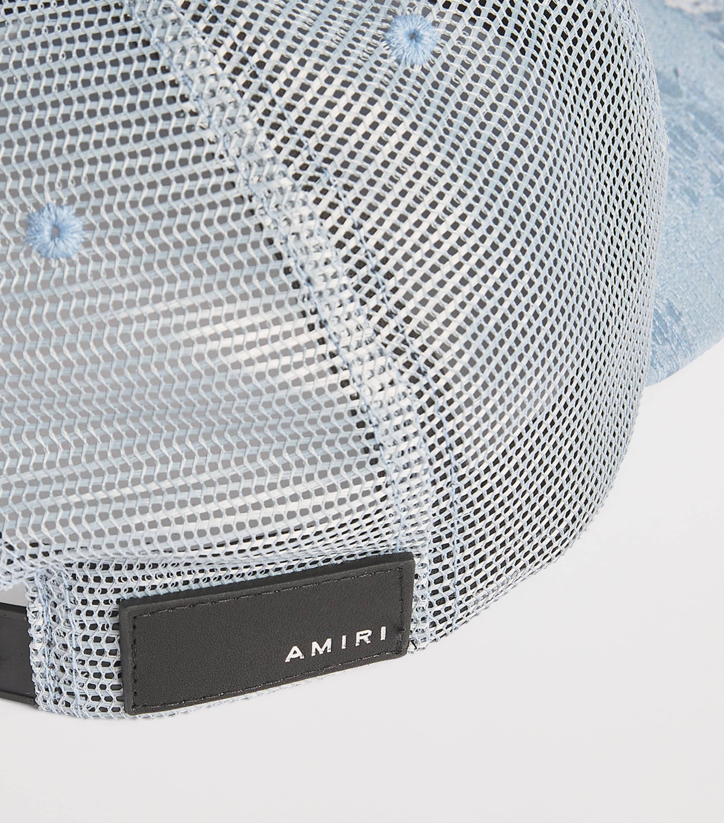 AMIRI BANDANA REPAIR TRUCKER HAT アミリ Buy Amiri Bandana Repair Trucker Hat 'Black' - AMHATR1028 | GOAT
