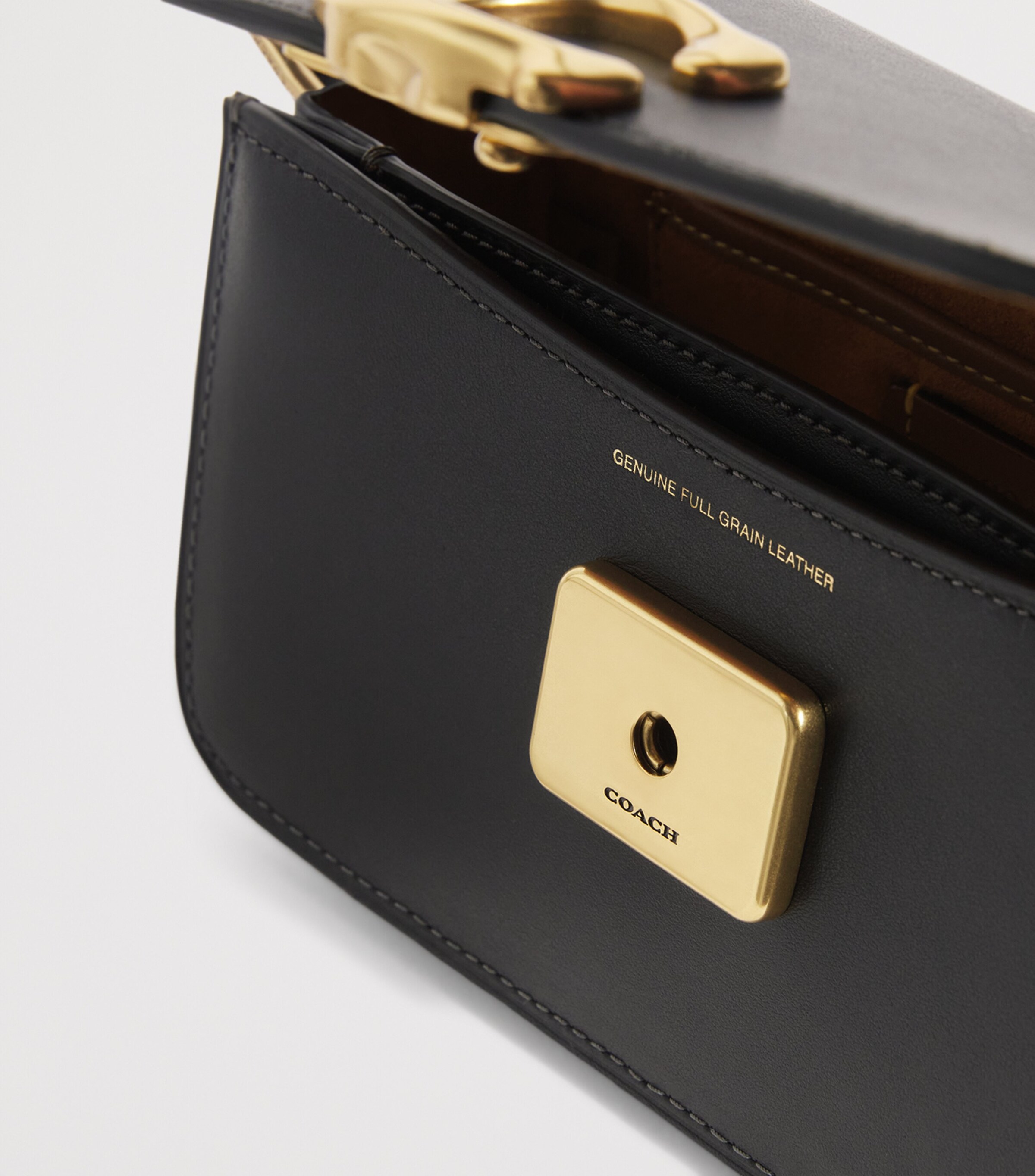 Coach Black Calf Leather Zoe Shoulder Bag | Harrods DZ