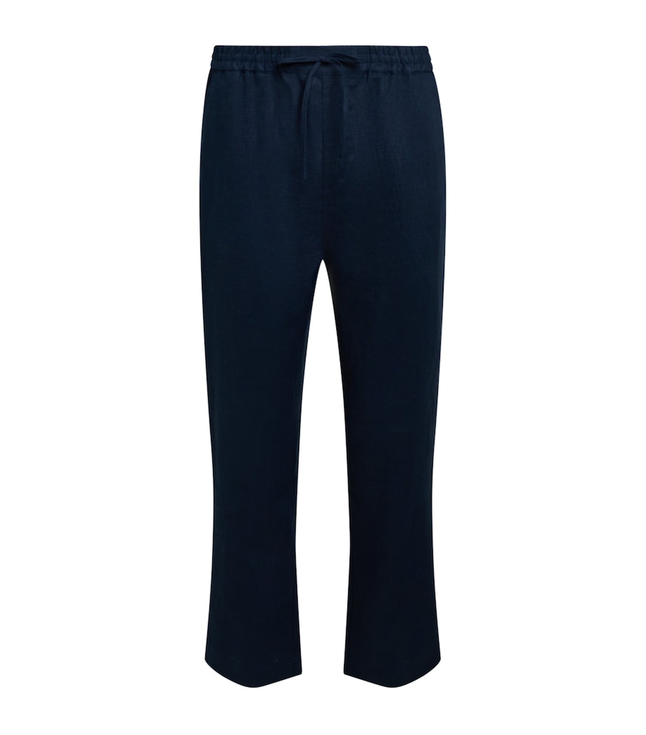 Linen Avila Trousers NAVY Image 1