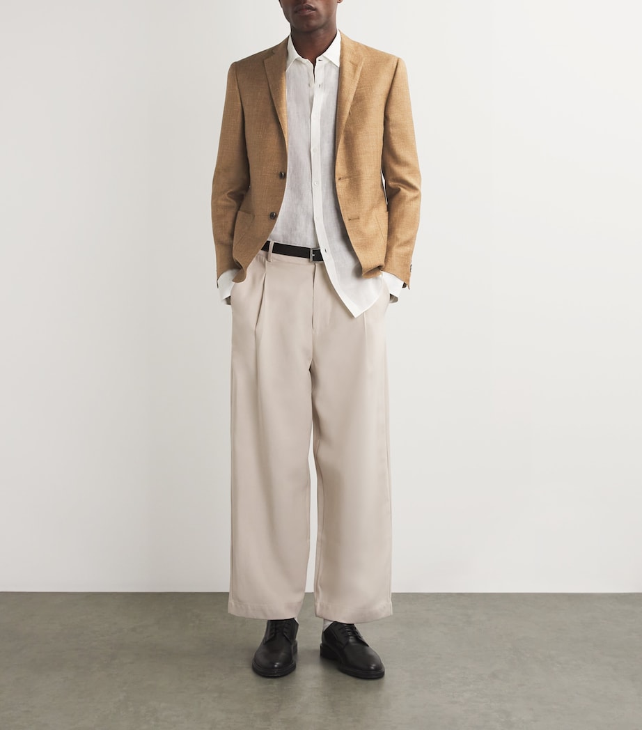 Virgin Wool-Blend Blazer 032 BURNED LAND BRWN Image 2