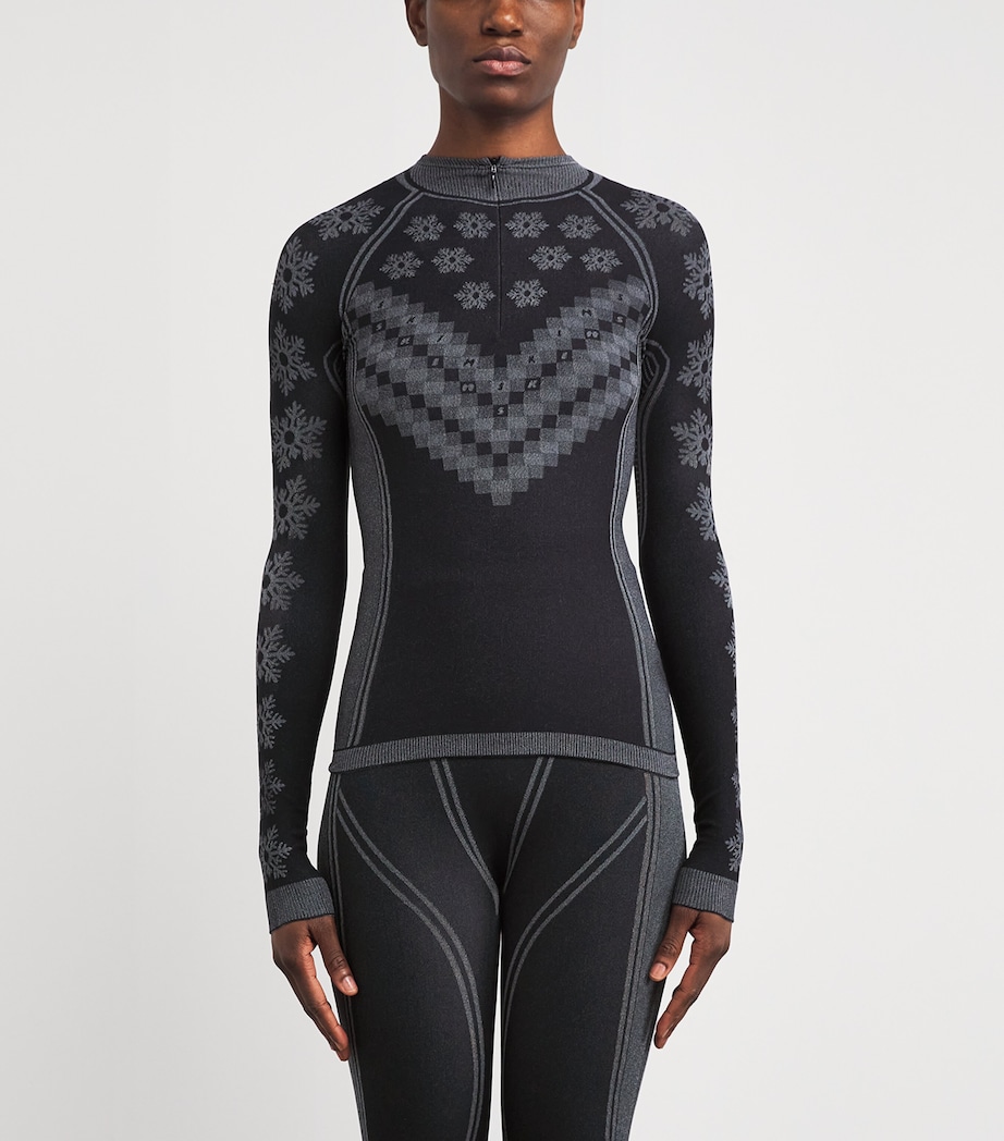 First Layers Half-Zip Top OBSIDIAN WNTR FRISLE Image 3