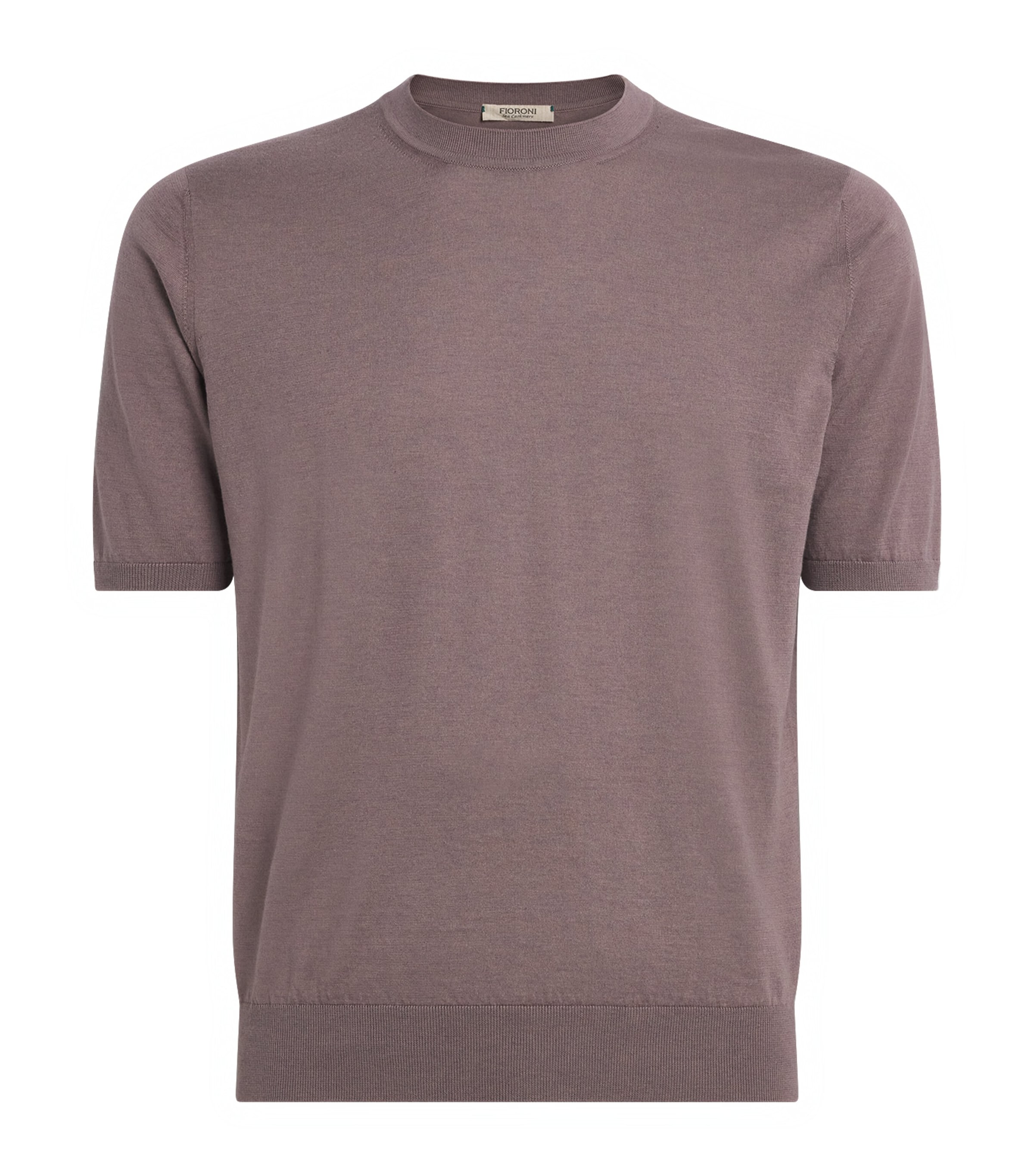 Cotton-Cashmere T-Shirt E.12-VISONE Image 1