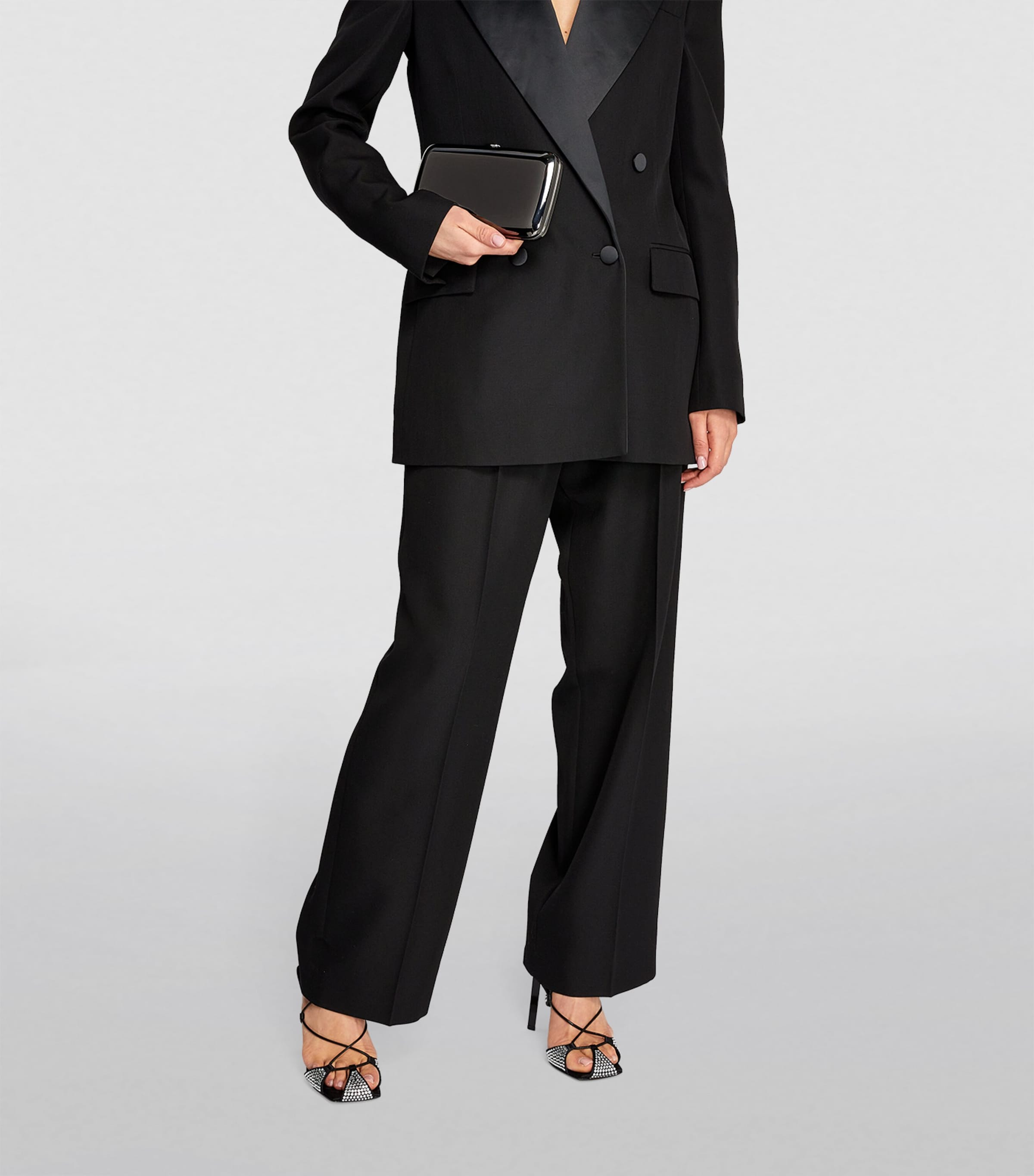 Finley Mirrored Clutch Bag MRD BLCK CHRME Image 4