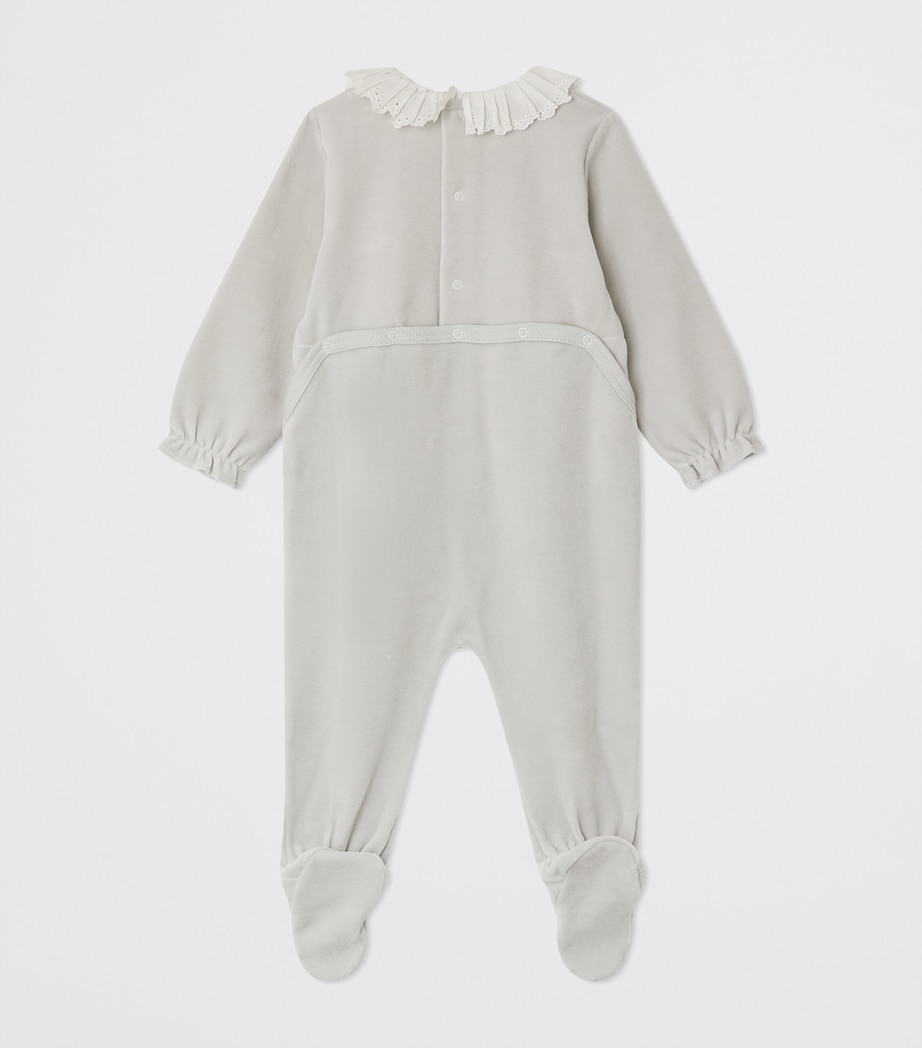 Cotton Héritier Sleepsuit (1-18 Months) BLEU GRIS Image 2