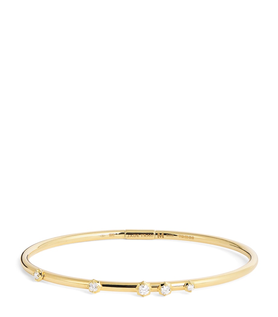 Yellow Gold and Diamond Constellation Plié Bangle YELLOW GOLD Image 1