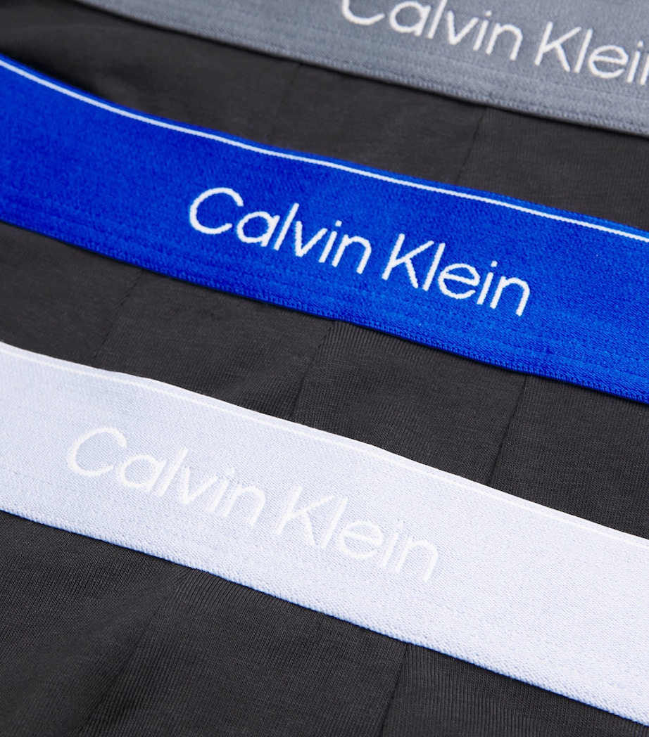 Cotton Stretch Low Rise Icon Boxers (Pack of 3) BLACK W/ ROYALTY WB Image 5