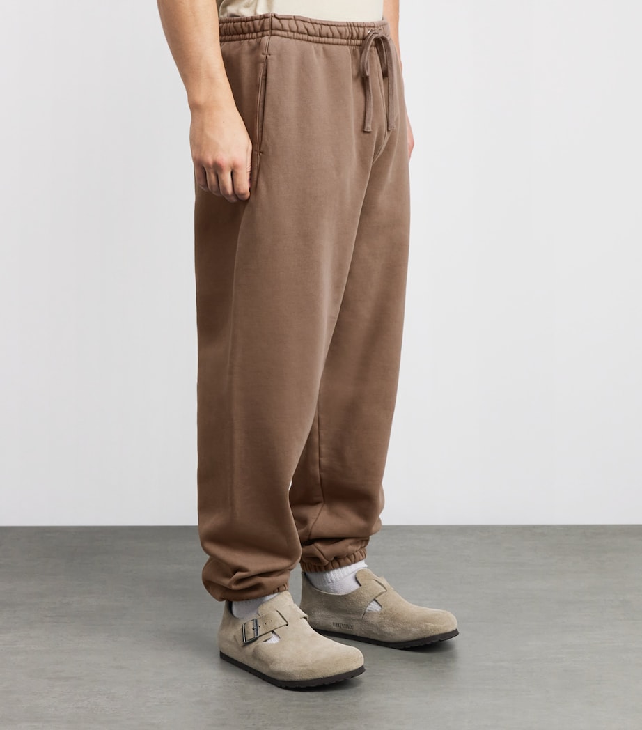 Cotton Fleece Cuffed Sweatpants TRUFFLE Image 3