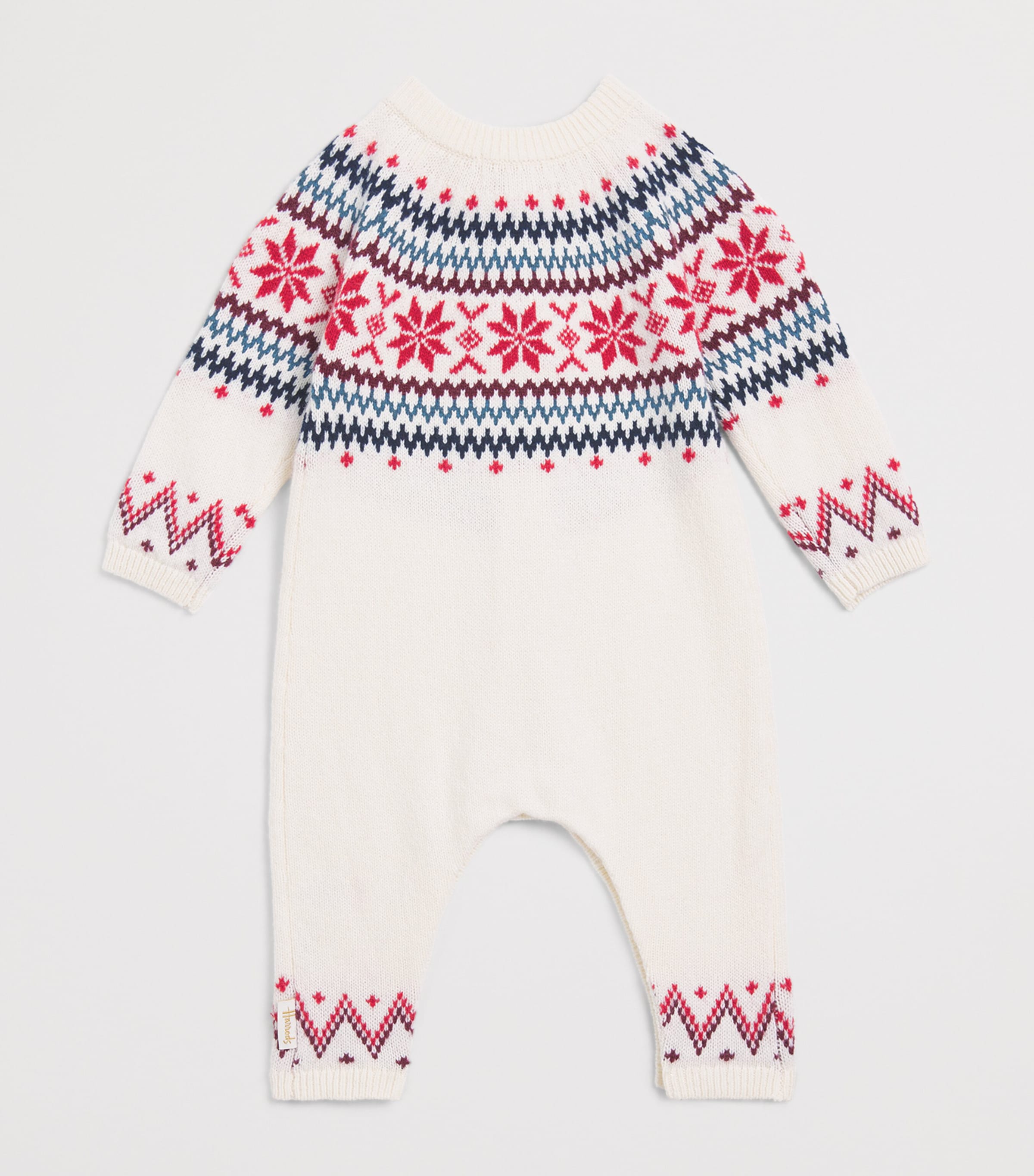 Harrods Wool-Blend Fair Isle Bodysuit (0-18 Months) Image 2