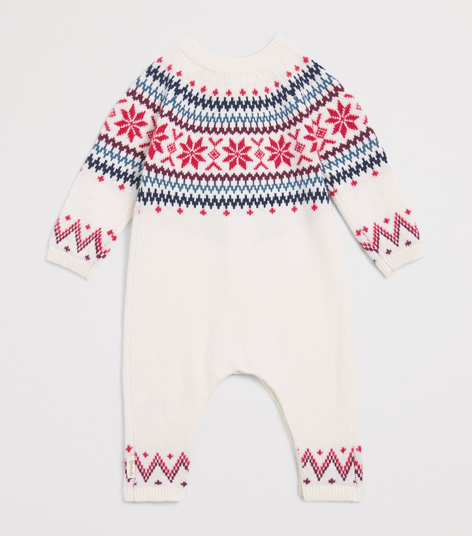 Harrods Wool-Blend Fair Isle Bodysuit (0-18 Months) Image 2