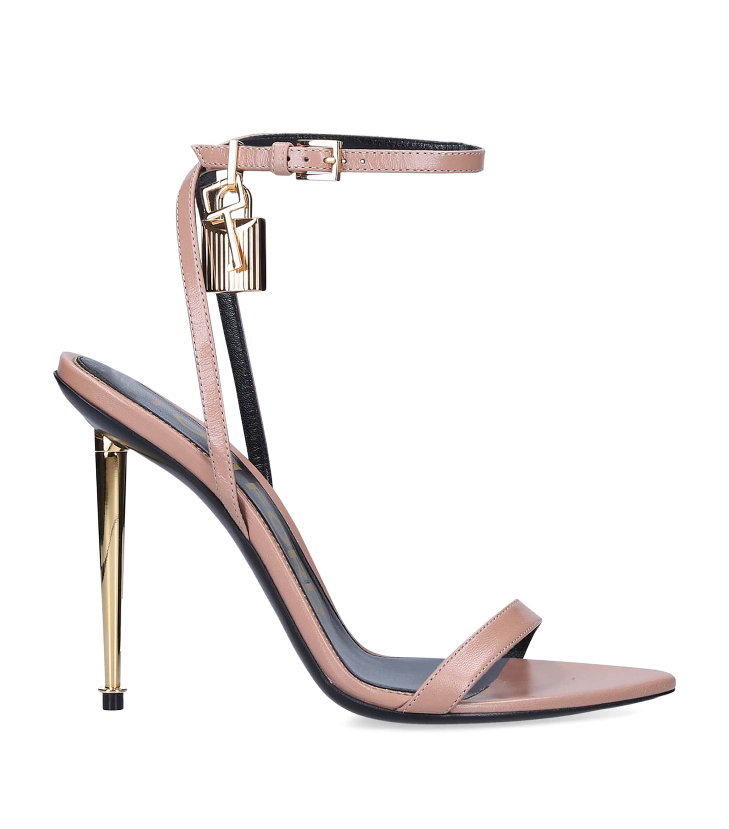 TOM FORD Leather Padlock Sandals 105 | Wedding | Wedding Guest | Shoes | Women Shoes | Heels | Sandals | Designers | Tom Ford