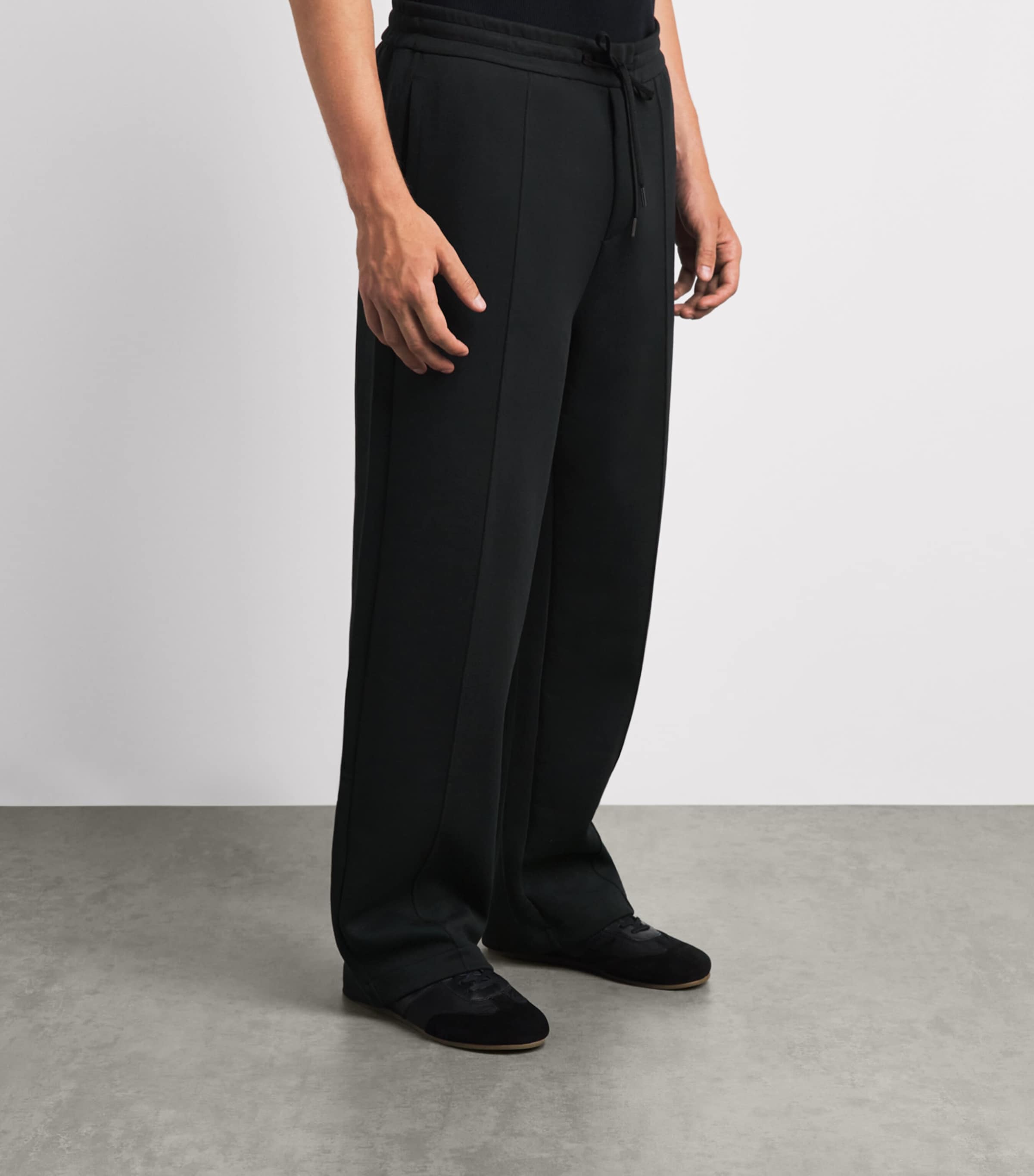 Polo Ralph Lauren Mens Pintuck Polo Pony Sweatpants Polo Black Image 4