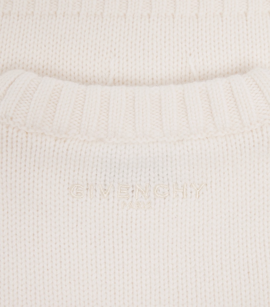 Givenchy Kids Cotton-Cashmere Floral Embroidered Sweater (5-12+ Years) Image 3