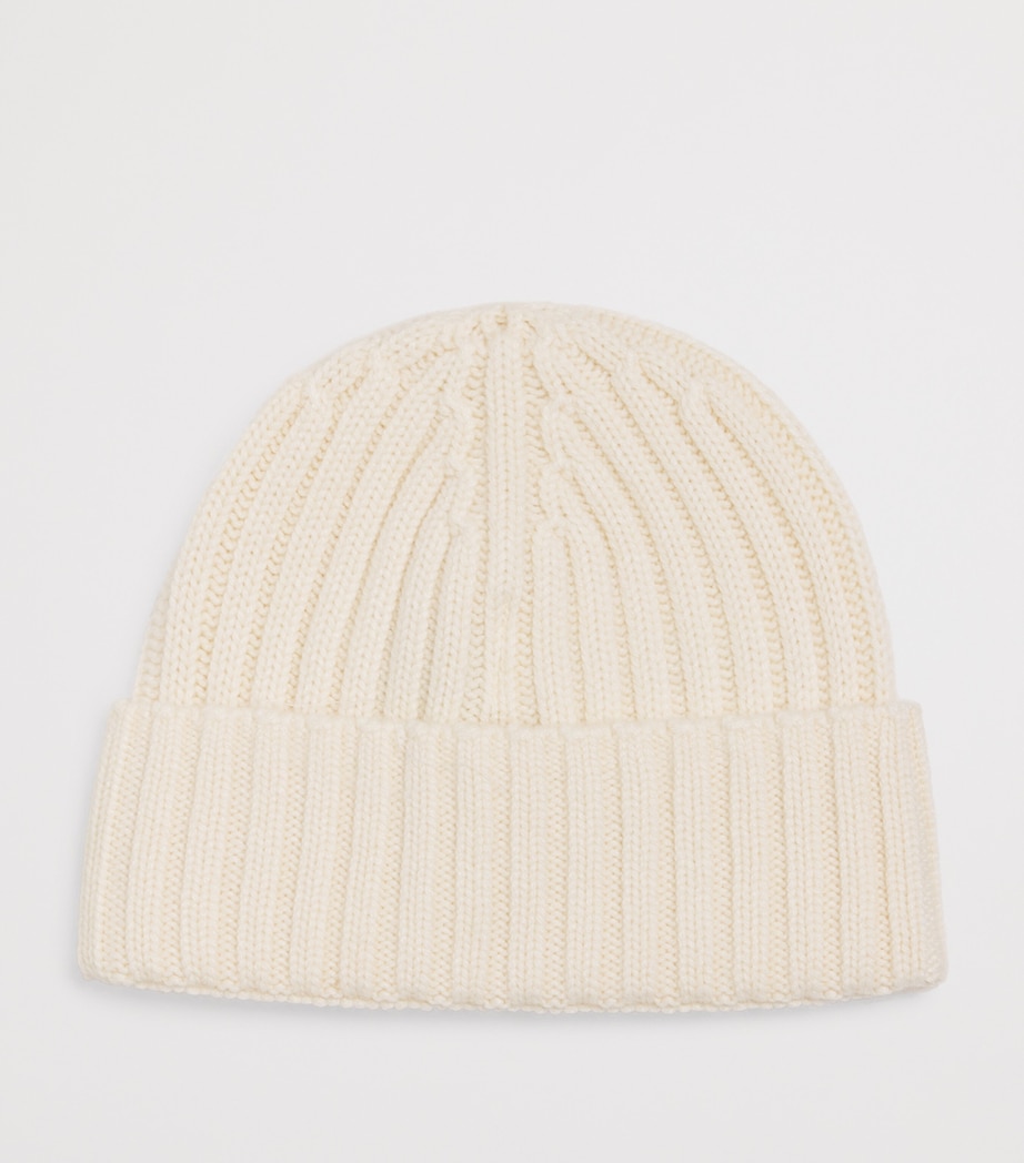 Wool-Blend Ribbed Logo Beanie 01918ISTBARTH10AR Image 2