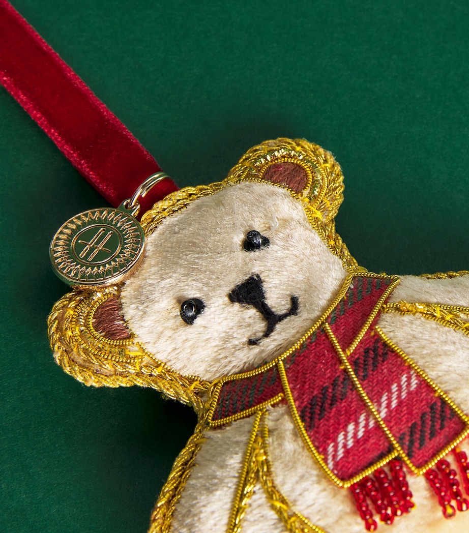 Harrods Cotton Bear Tree Decoration Image 2