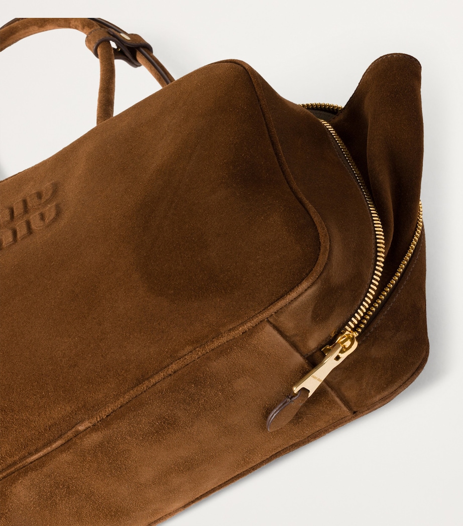 Suede Beau Top-Handle Bag F0324 Image 4