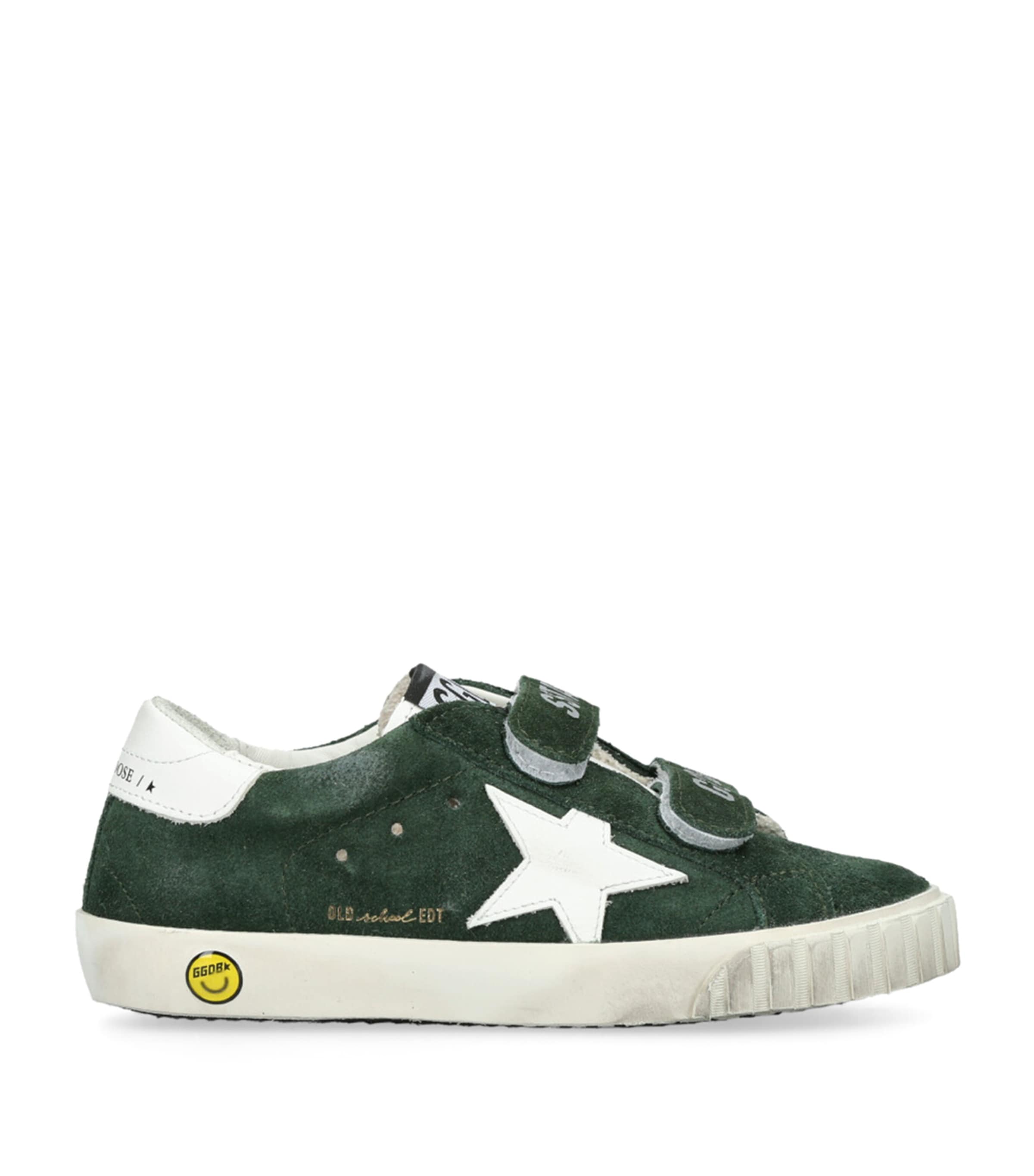 Golden Goose Superstar Touch-strap Sneakers In Green