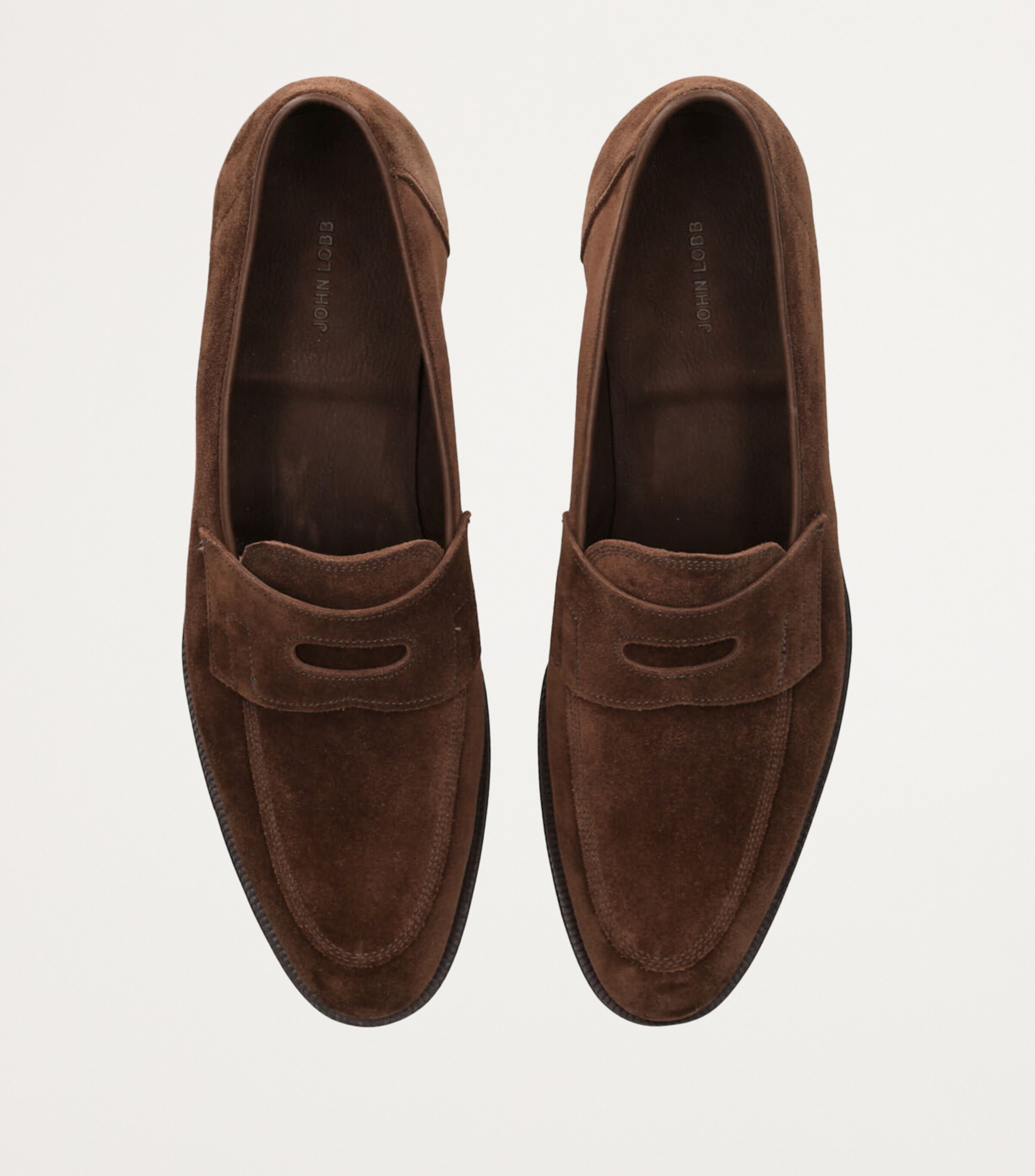 Suede James Unlined Loafers DARK BROWN Image 4