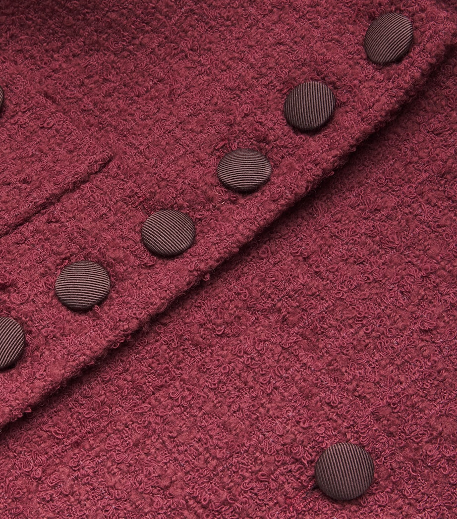 Wool-Blend Imperial Coat BURGUNDY Image 5