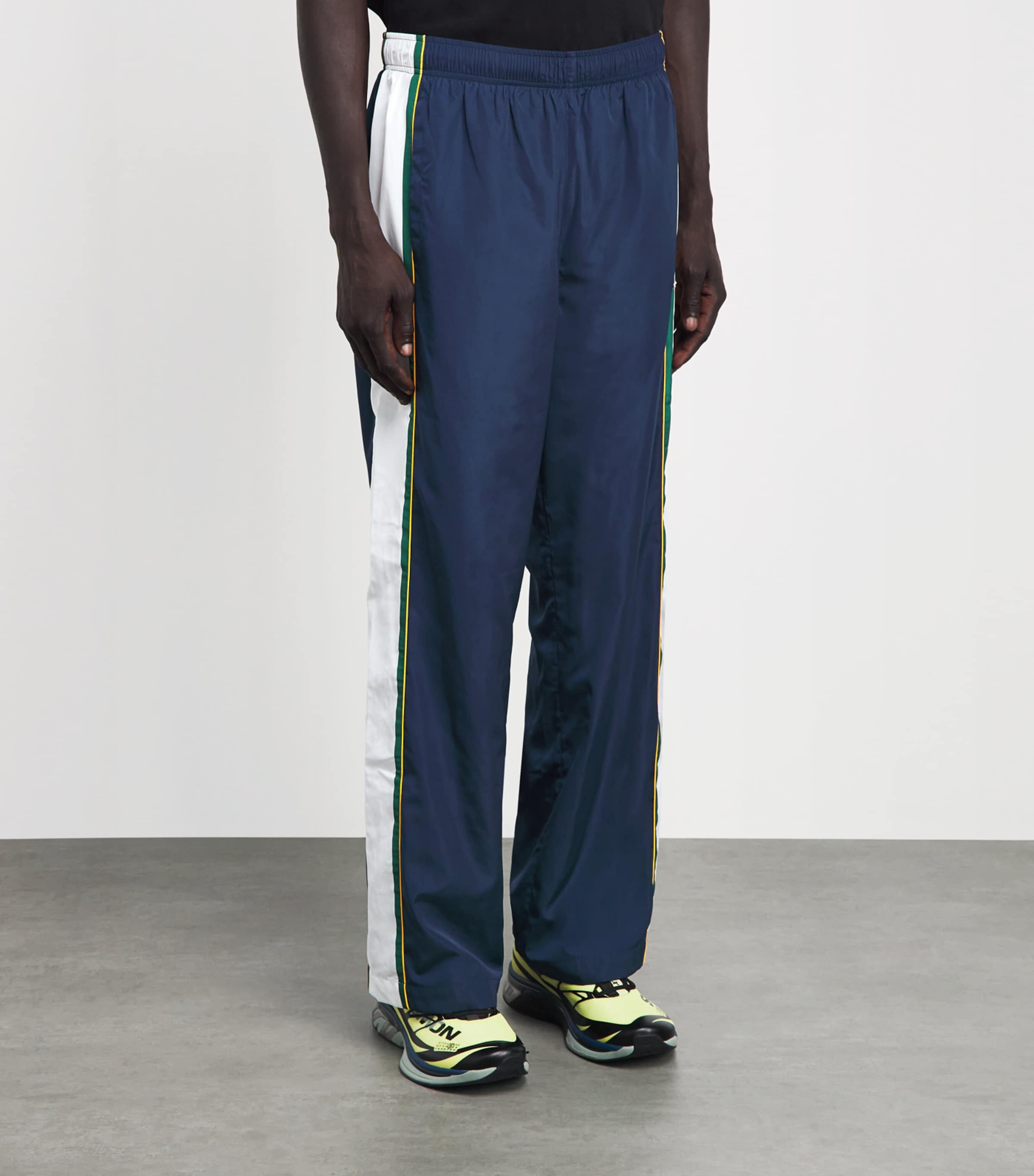 Casablanca Mens Logo Track Pants Nav/grn/wht/ylw Image 4