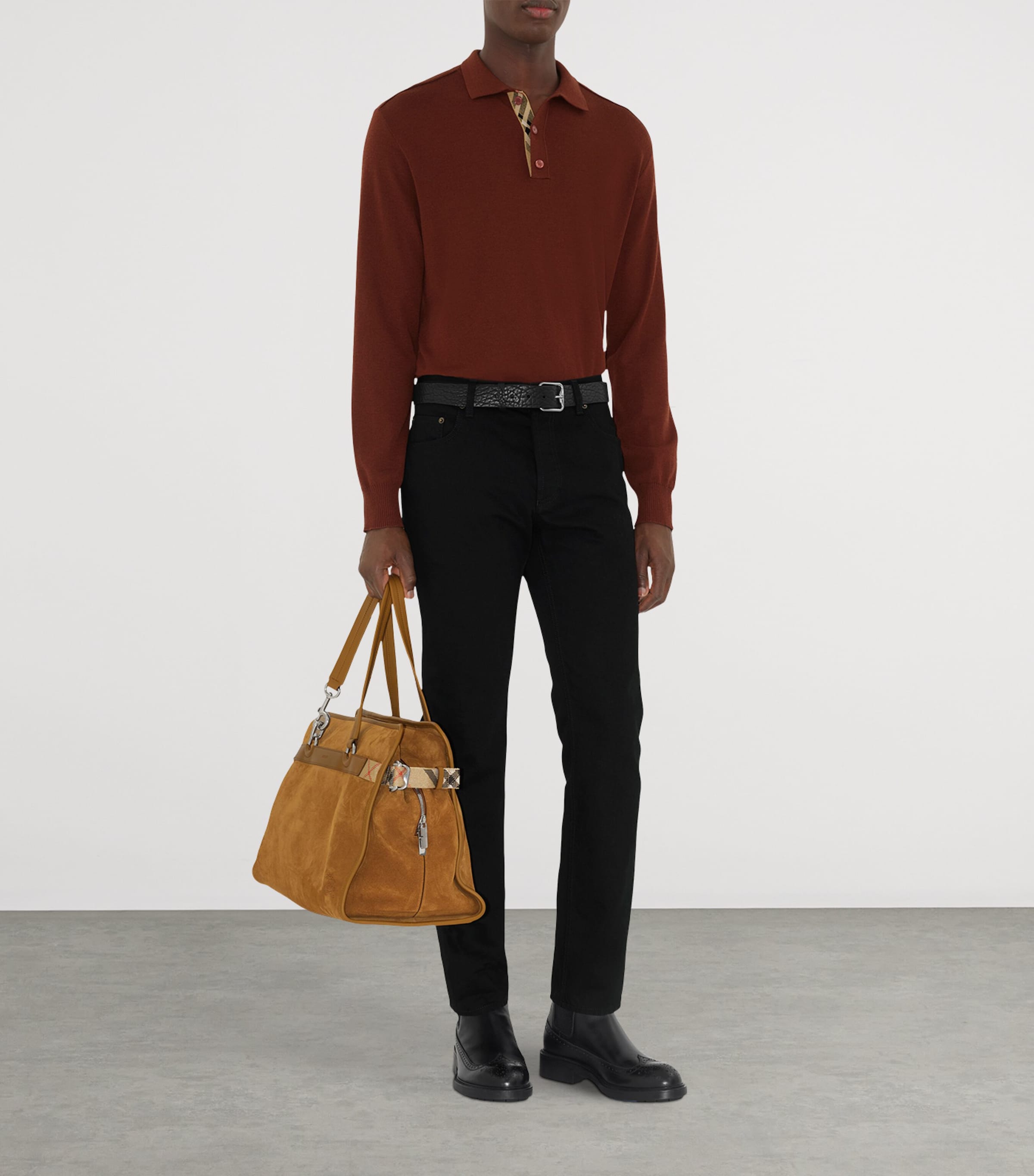 Slim Logo-Patch Jeans BLACK Image 3