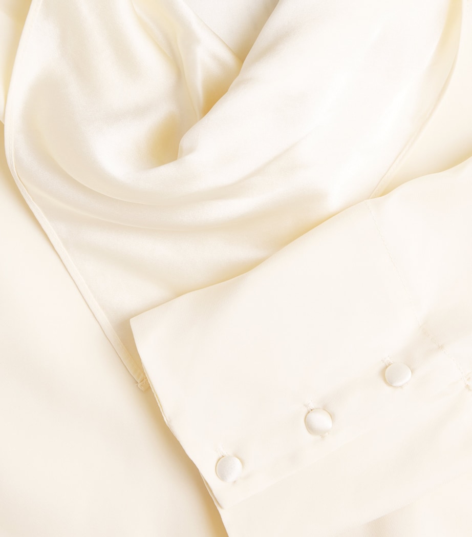 Rag & Bone Womens Silk Vinnie Blouse Ivory Image 6