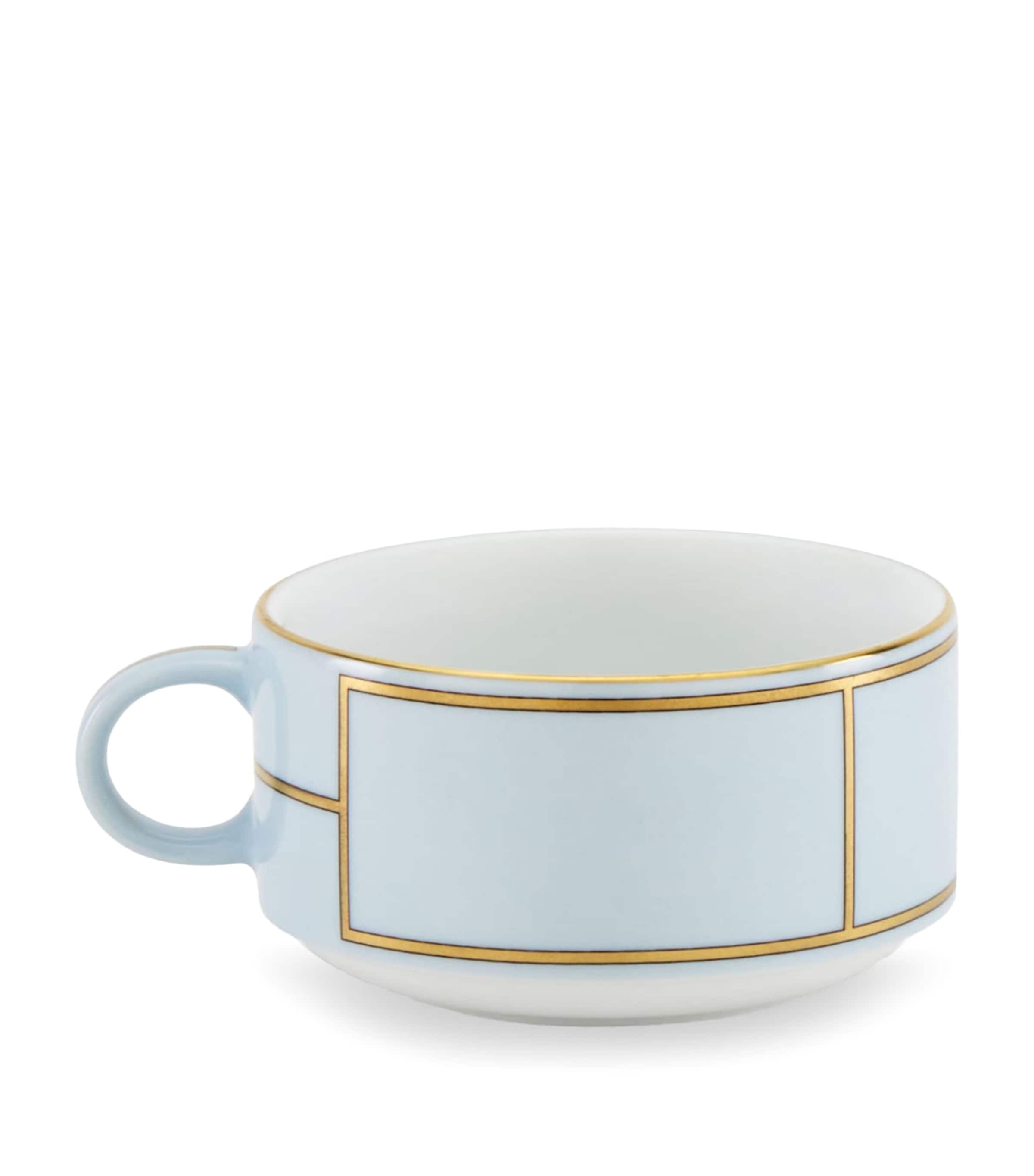 GINORI 1735 Porcelain Colonna Diva Celeste Teacup Image 1