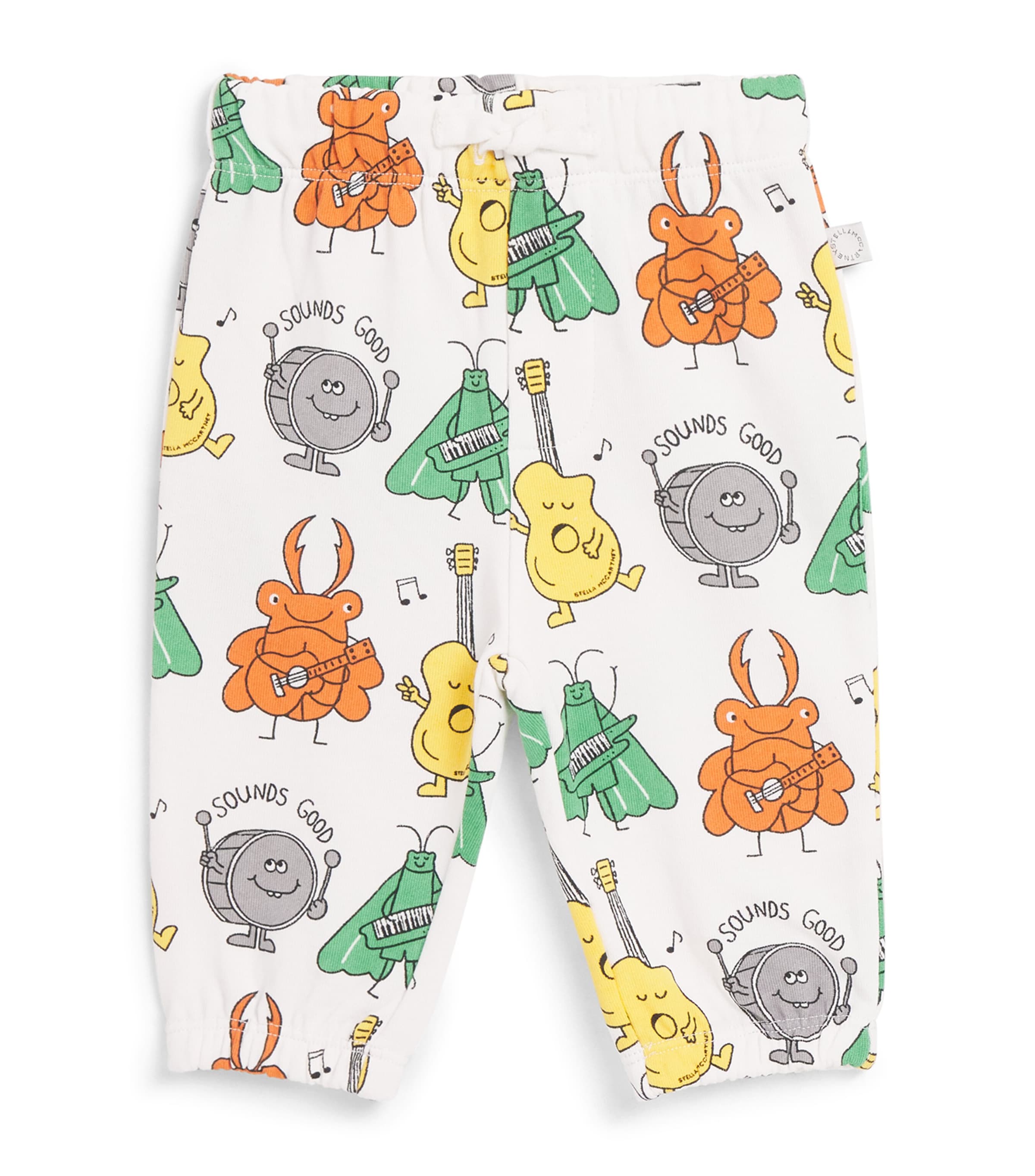 Stella McCartney Kids Organic Cotton Bug and Band Sweatpants (3-36 Months) Image 1