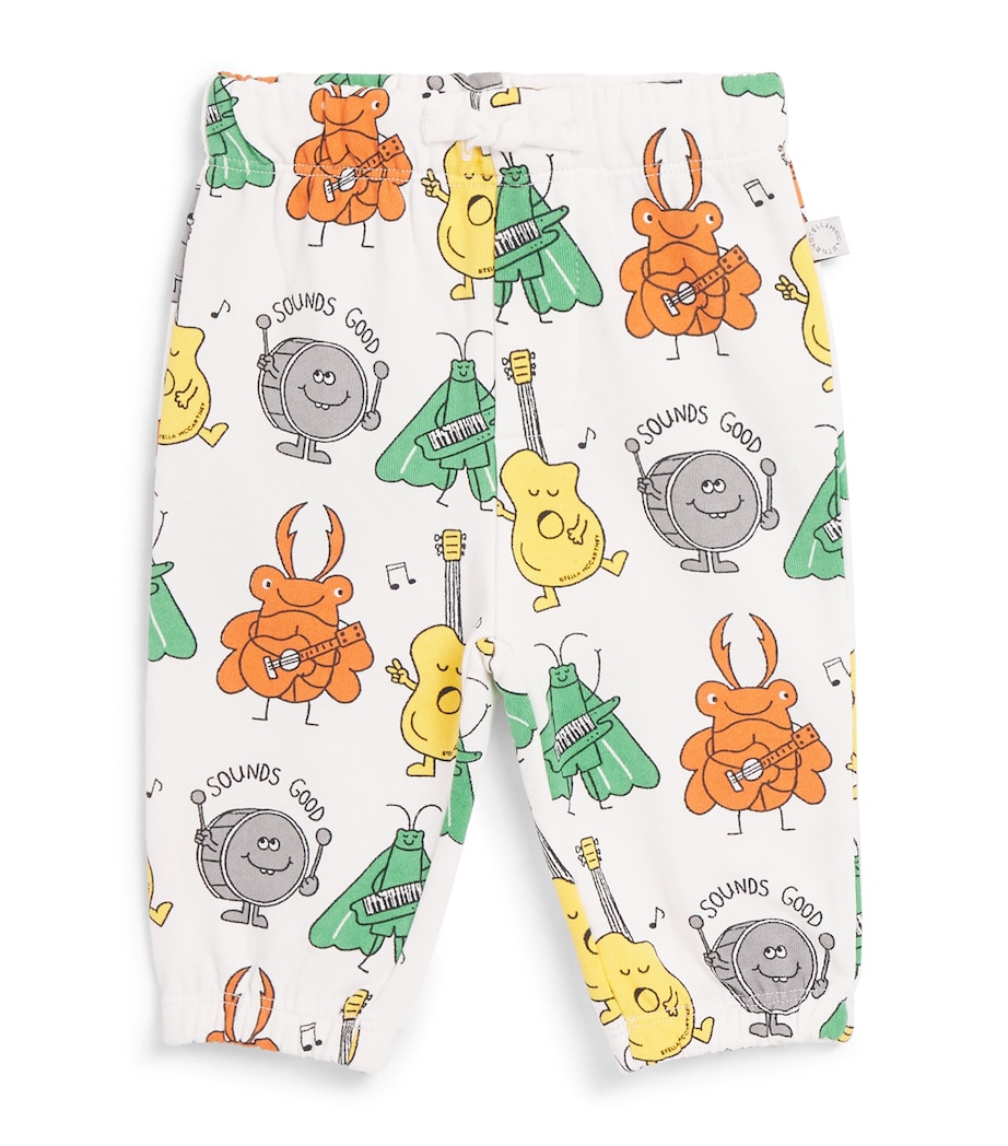 Stella McCartney Kids Organic Cotton Bug and Band Sweatpants (3-36 Months) Image 1