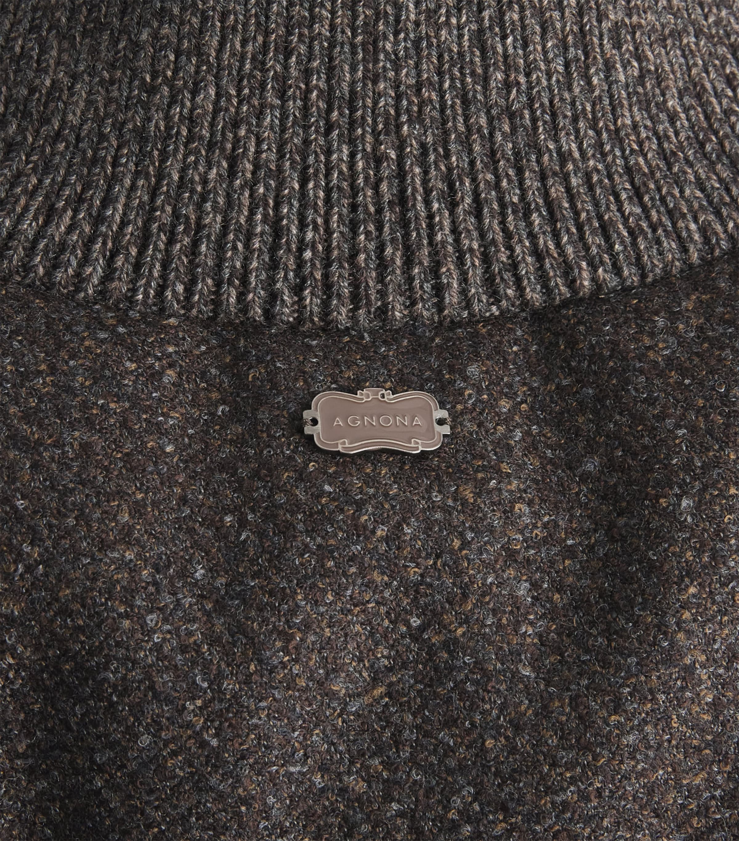 Wool-Blend Padded Gilet 650 - BROWN- CUMIN Image 5