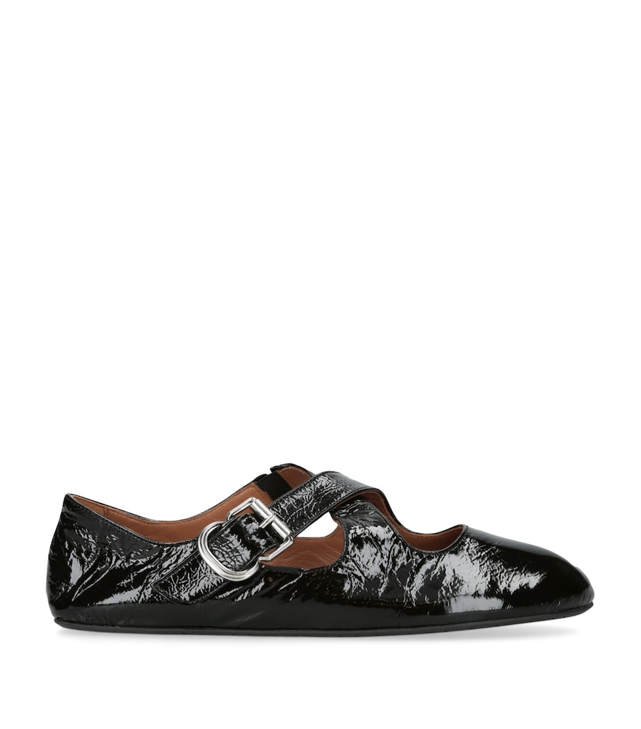 Alaïa Patent Leather Criss Cross Pumps Black Image 1