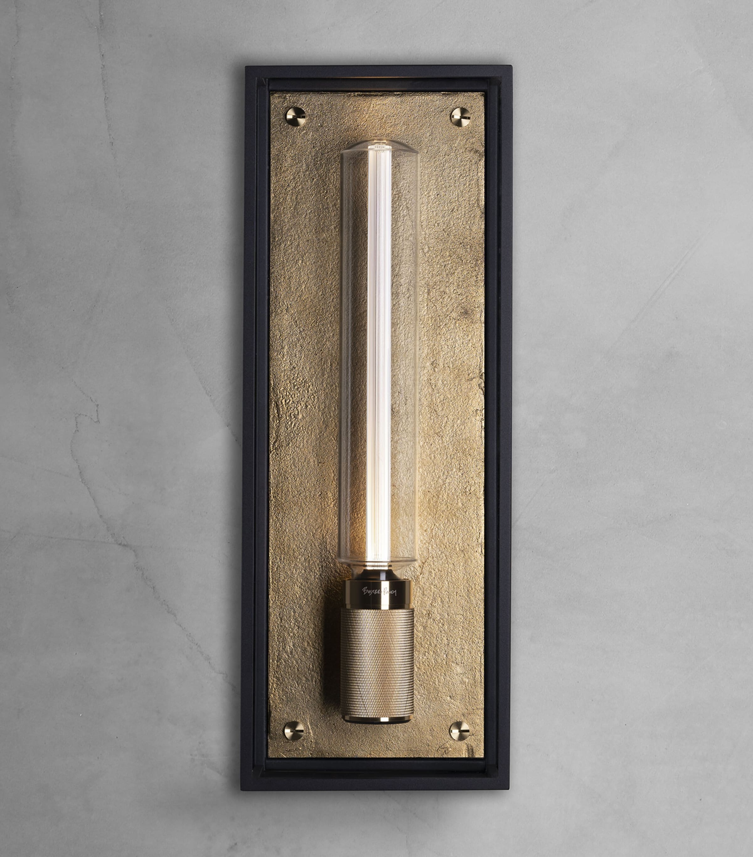 Buster + Punch Large Caged Wet Wall Light Brass Image 3