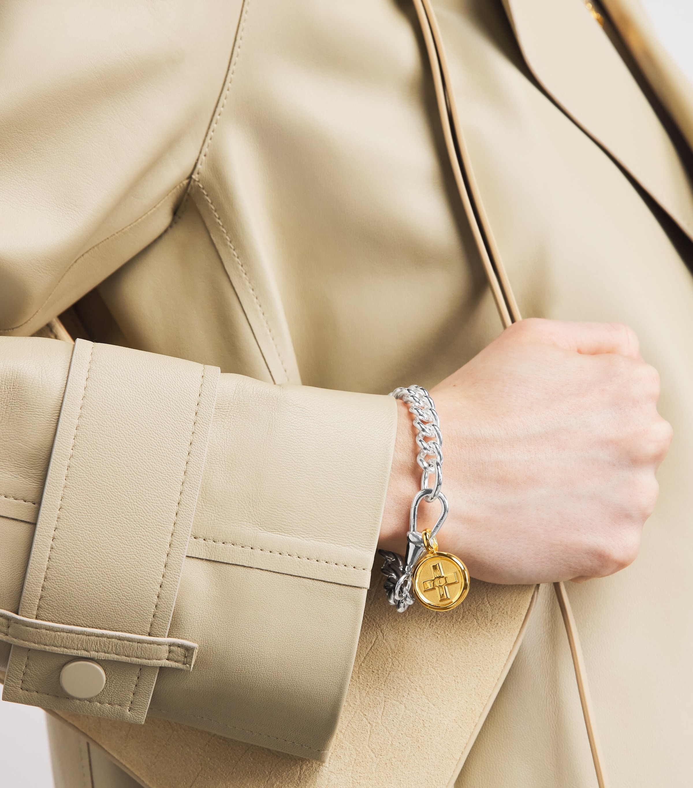 TILLY SVEAAS Gold-Plated Moi + Toi Bracelet Silver/gold Image 2