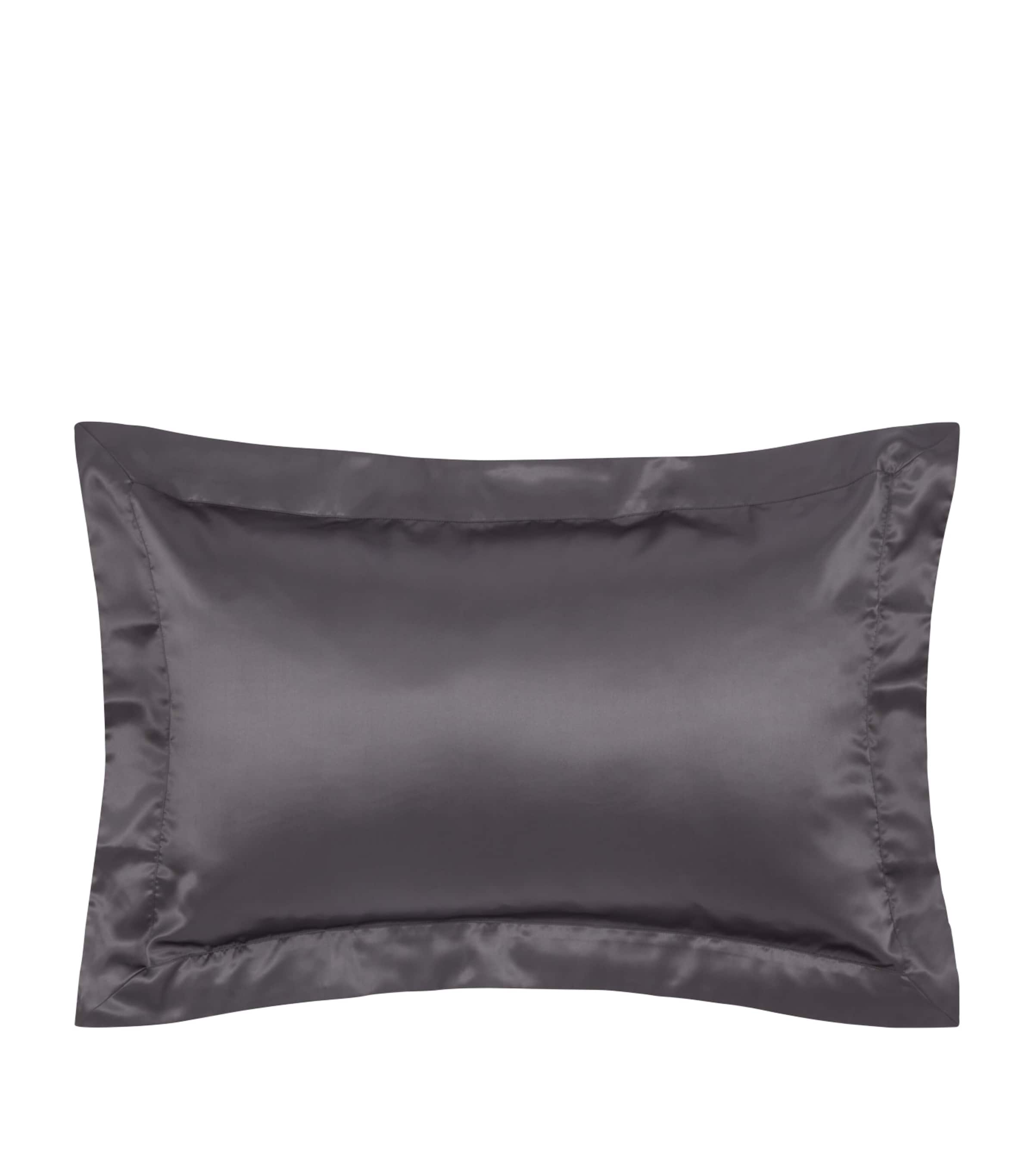 Gingerlily Silk Oxford Pillowcase (50cm x 75cm) Charcoal Image 1