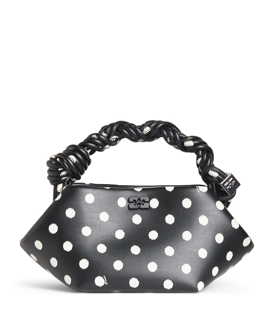 Mini Polka-Dot Bou Top-Handle Bag 099 BLACK Image 1