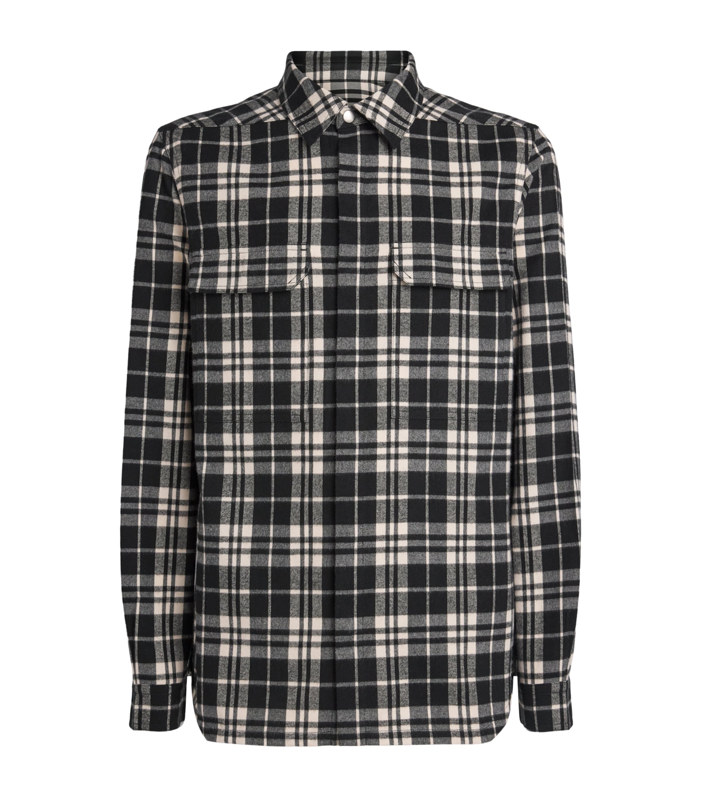 Cotton Check Overshirt BLACK PLAID/ 09P Image 1