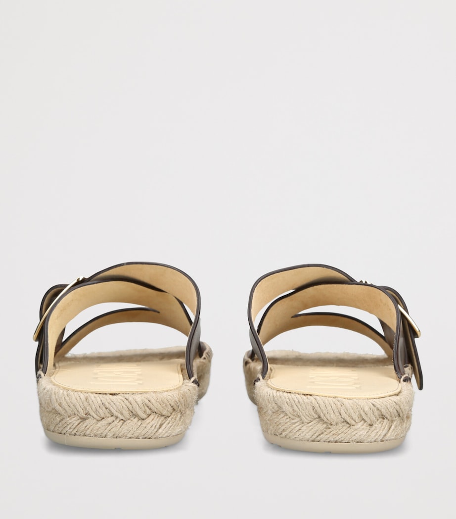 Petal Espadrille Slides BROWN Image 2