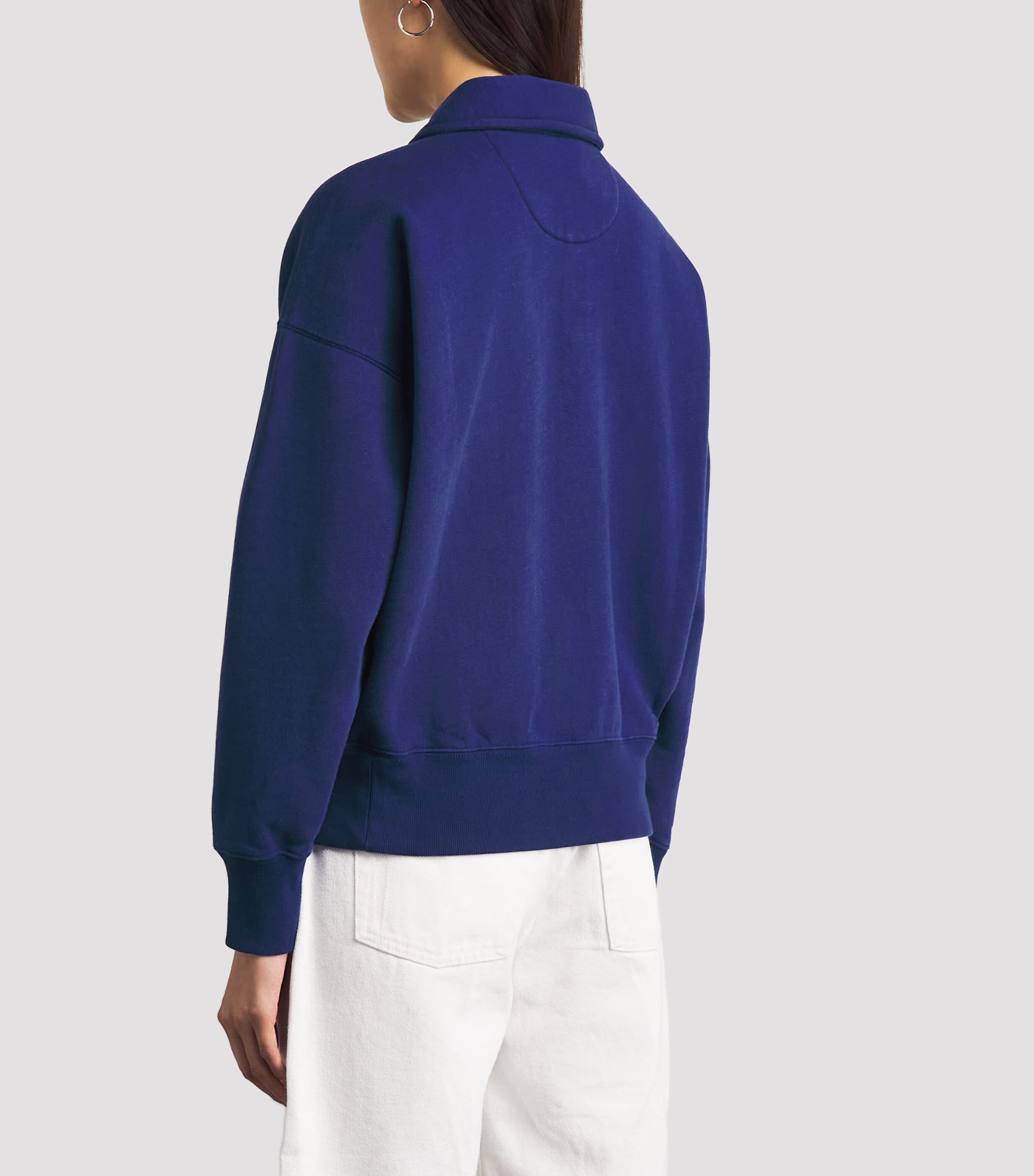 Polo Ralph Lauren Womens Quarter-Zip Sweatshirt Fall Royal Image 5