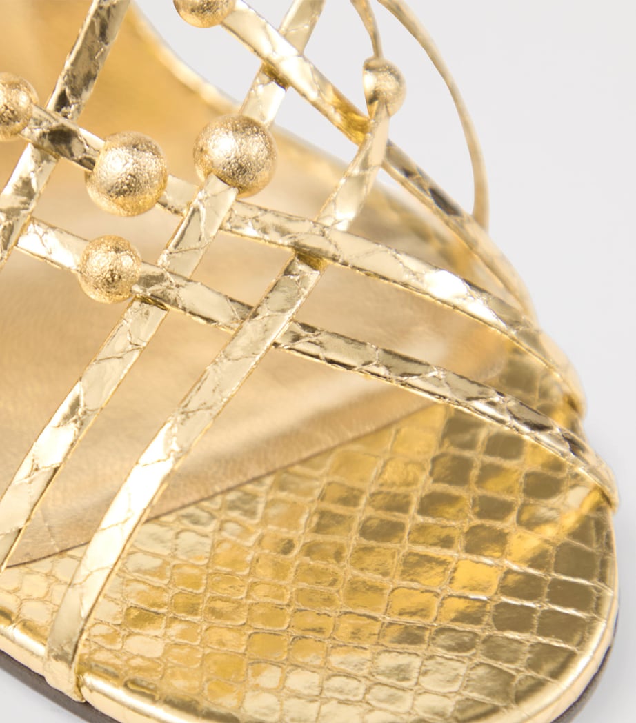Felice 95 Leather Sandals LIGHT GOLD/GOLD Image 3