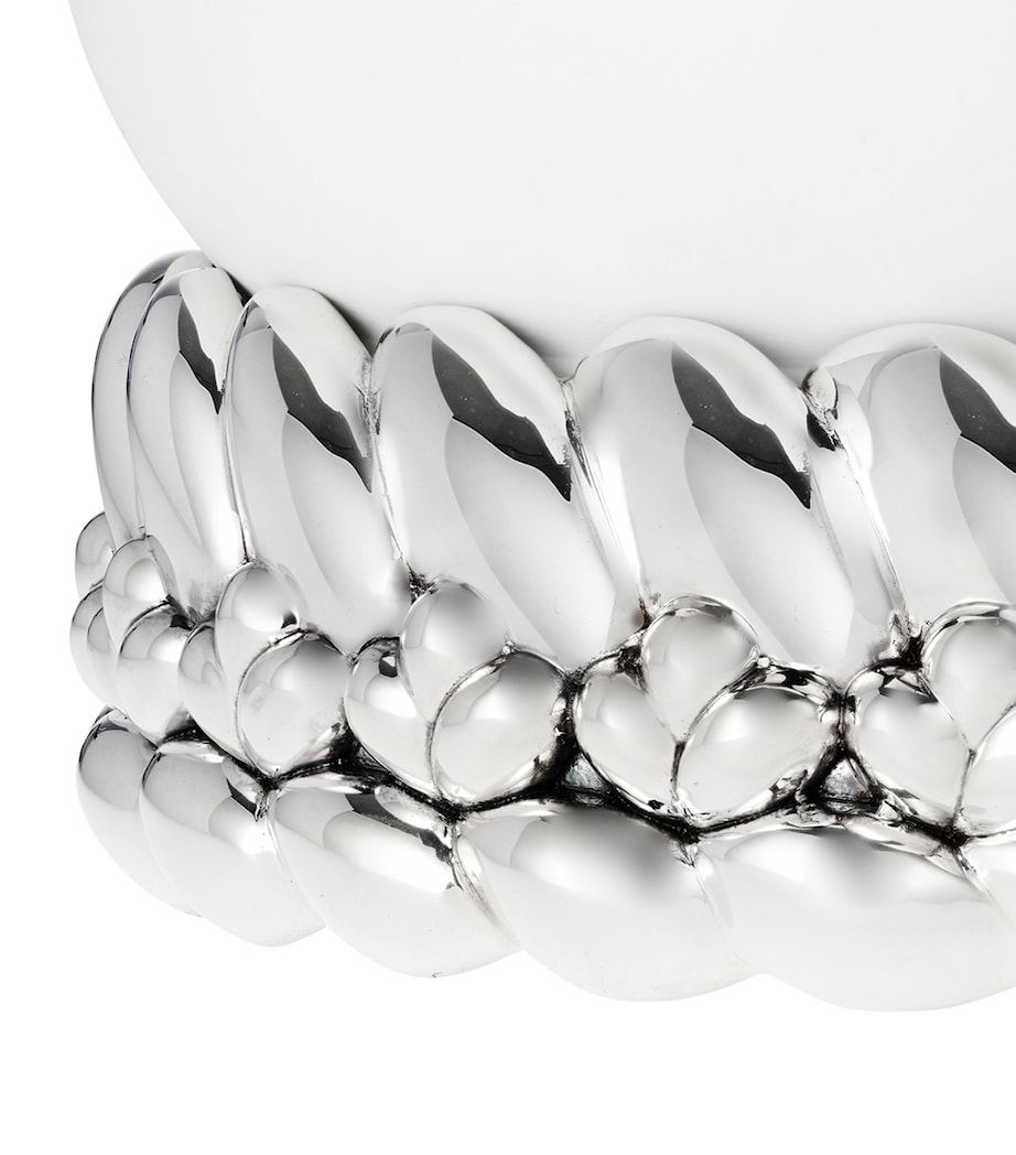 Porcelain Babylone Vase (31cm) WHITE Image 5