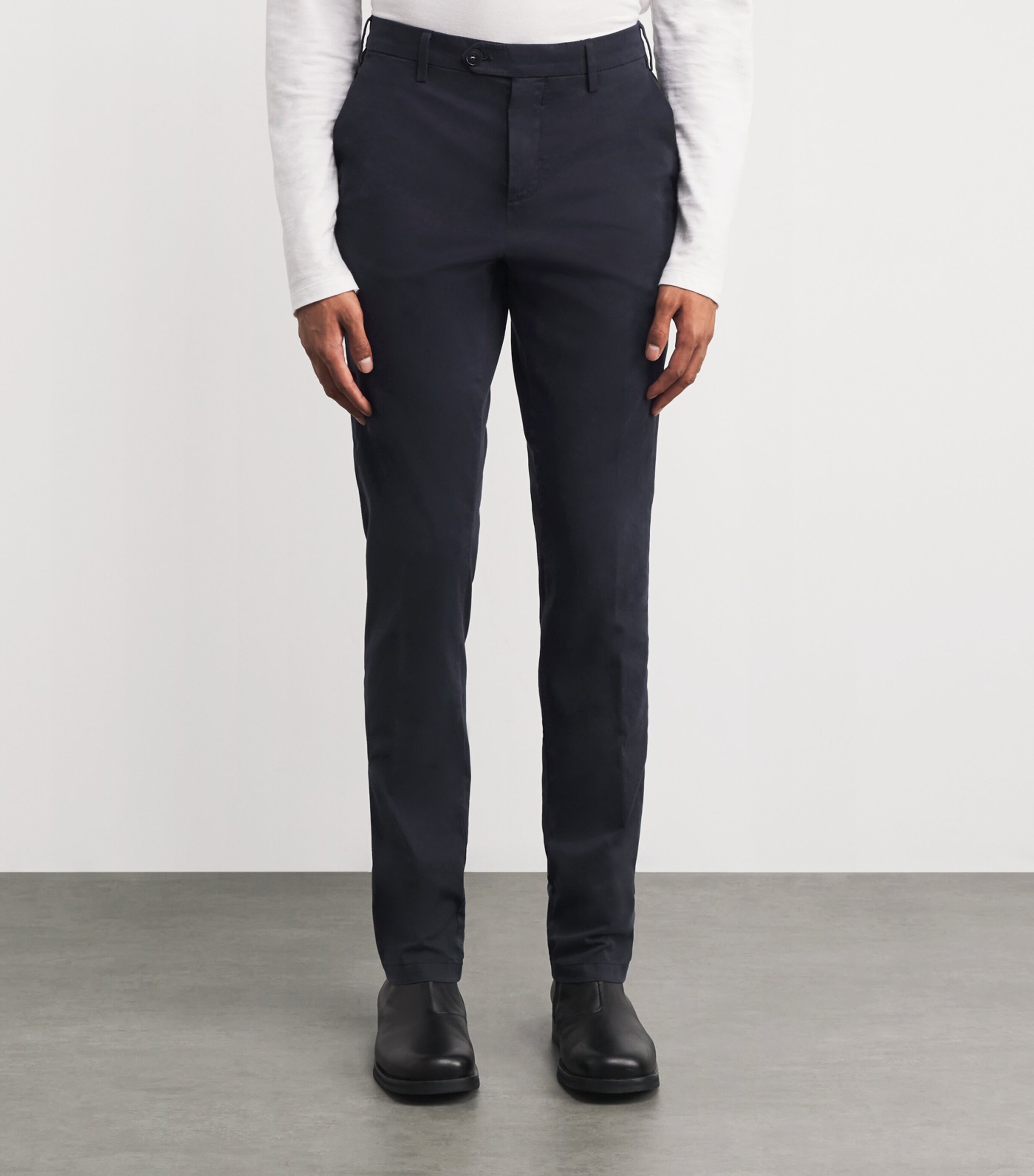 Stretch-Cotton Straight Chinos 306 Image 3