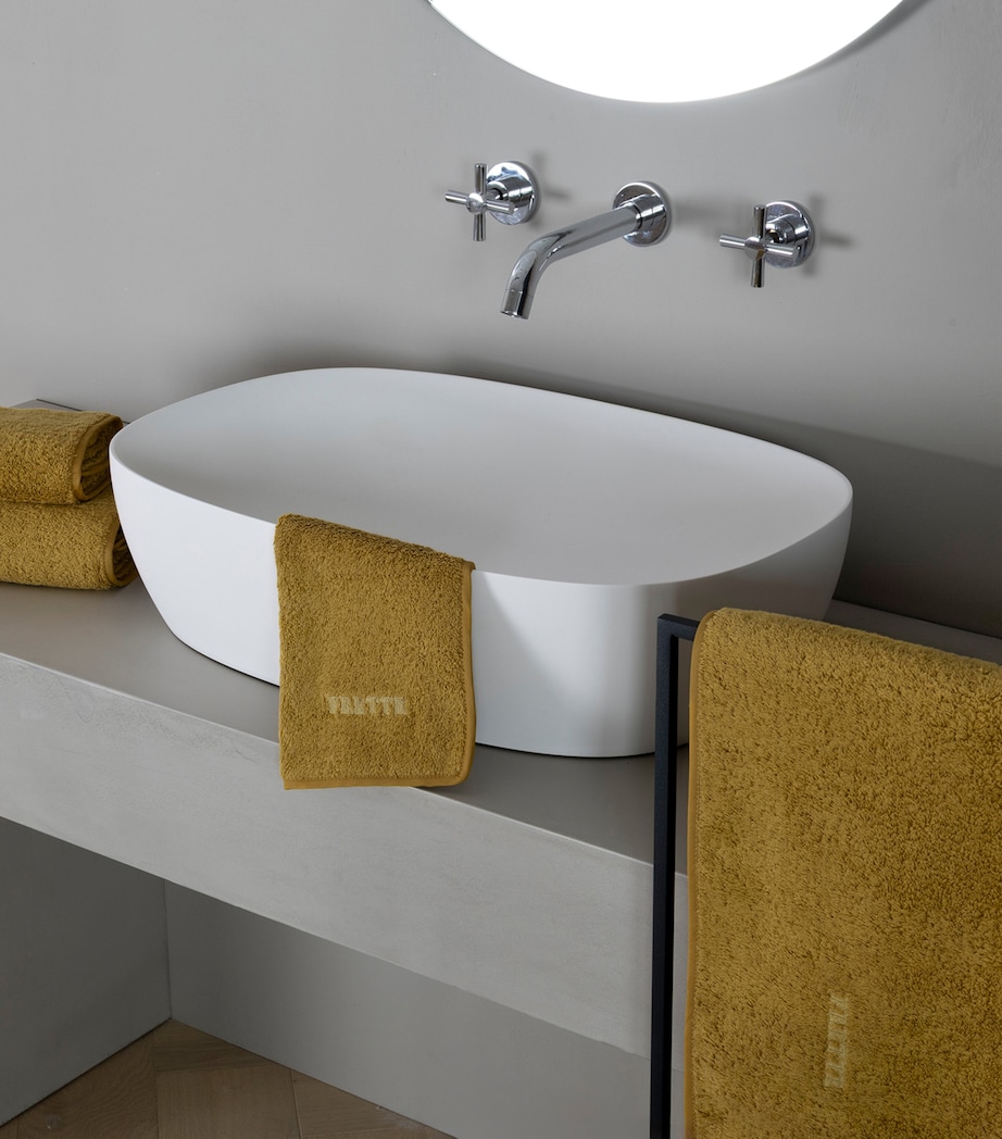 Frette Cotton Unito Bath Towel (60cm x 110cm) Amber Glow Image 3